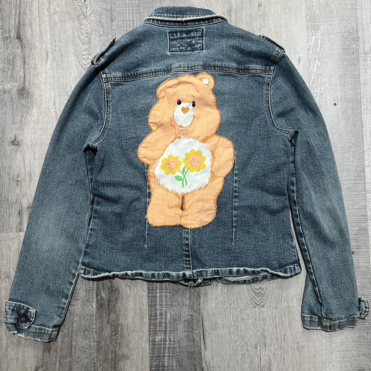 Vintage VTG Star Jeans Care Bear Patched Custom Jean Jacket Size S / US 4 / IT 40 - 1 Thumbnail