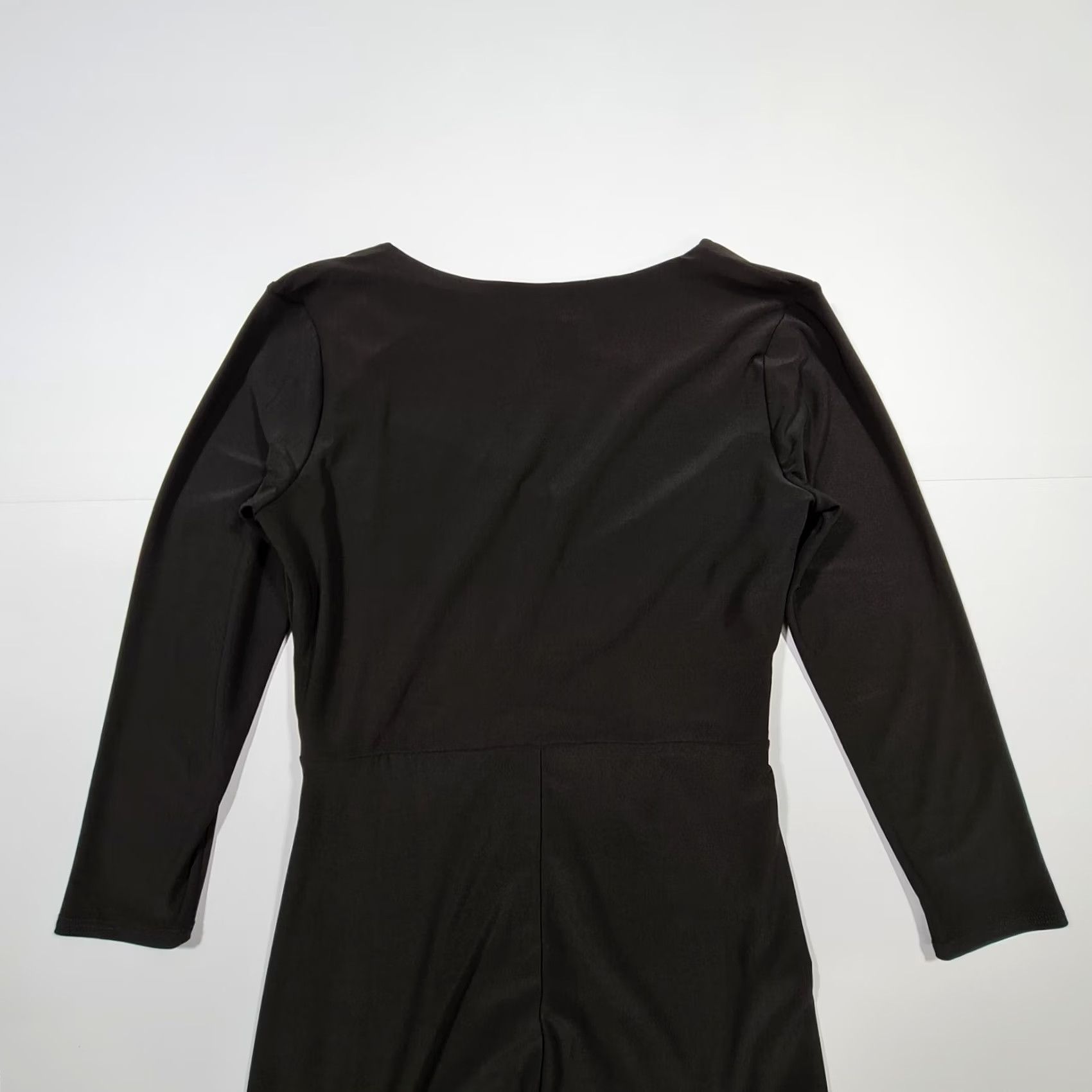 Vintage Star by Julien Macdonald Womens Dress Black 10 UK 3/4 Sleeve Stretch Gown Maxi Size L / US 10 / IT 46 - 5 Thumbnail