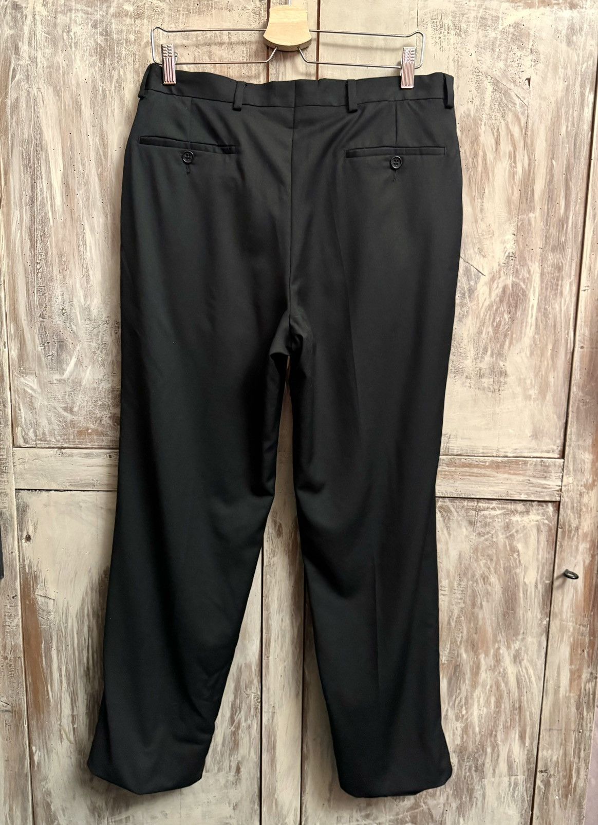 Yves Saint Laurent yves saint laurent black wool pleated pants vintage 42 men Size US 32 / EU 48 - 4 Thumbnail