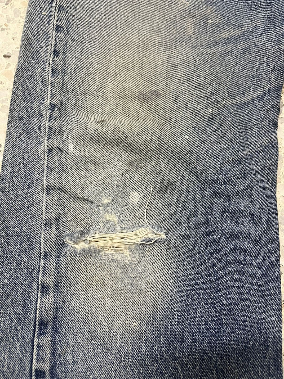 Levi's Vintage levis 501XX light blue distressed Size US 35 - 3 Thumbnail