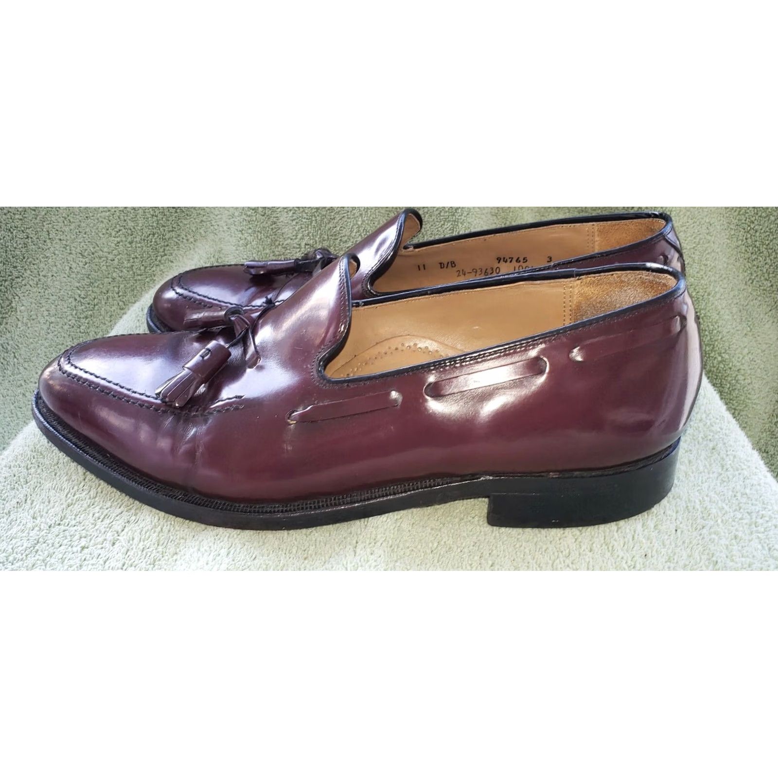 Johnston & Murphy Johnston & Murphy Men's Loafer Dress Brown Tassels Boat Lace Leather 11D/B Mens Shoes Size US 11 / EU 44 - 4 Thumbnail