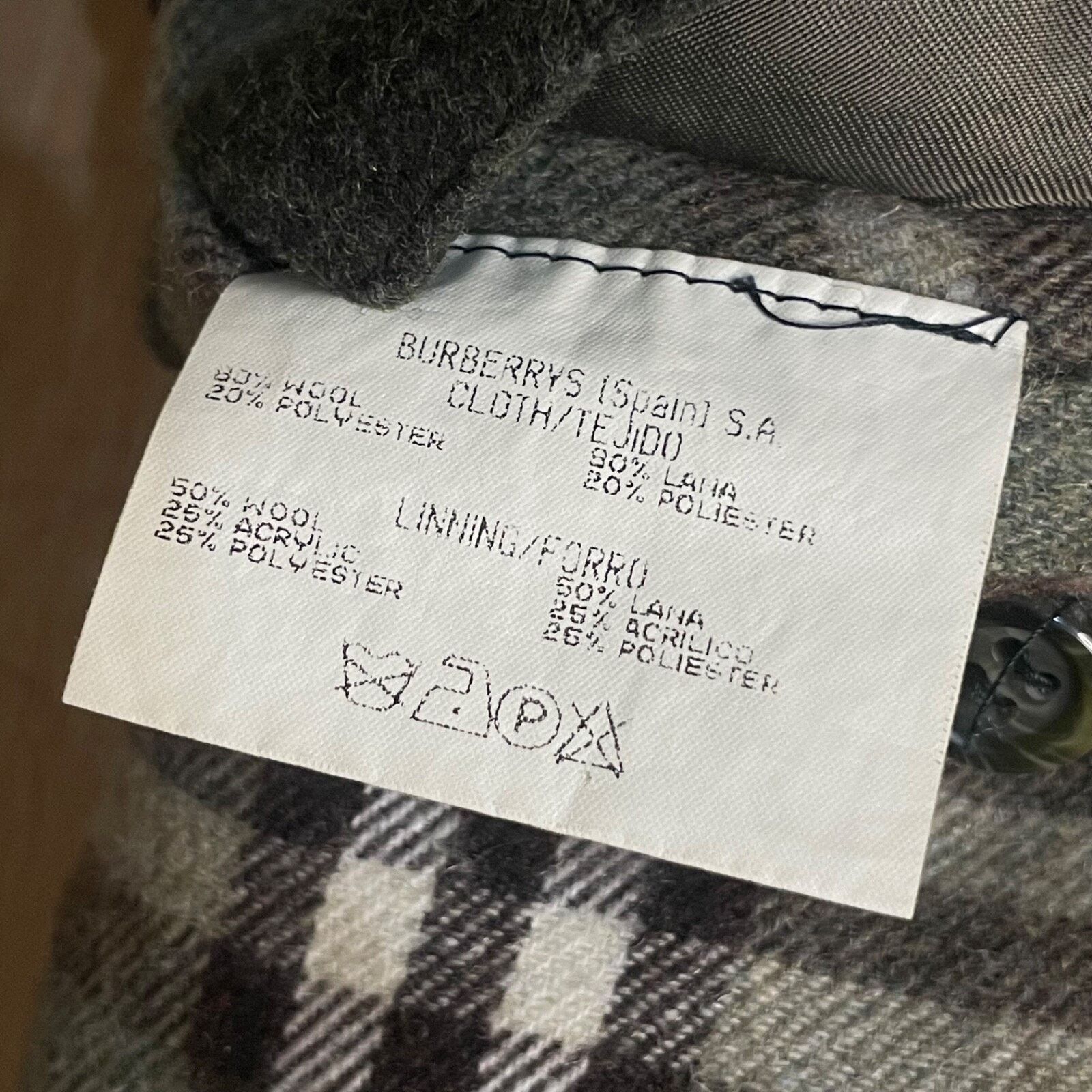 Burberry VINTAGE Burberry coat nova check virgin wool green olive Size US M / EU 48-50 / 2 - 16 Thumbnail
