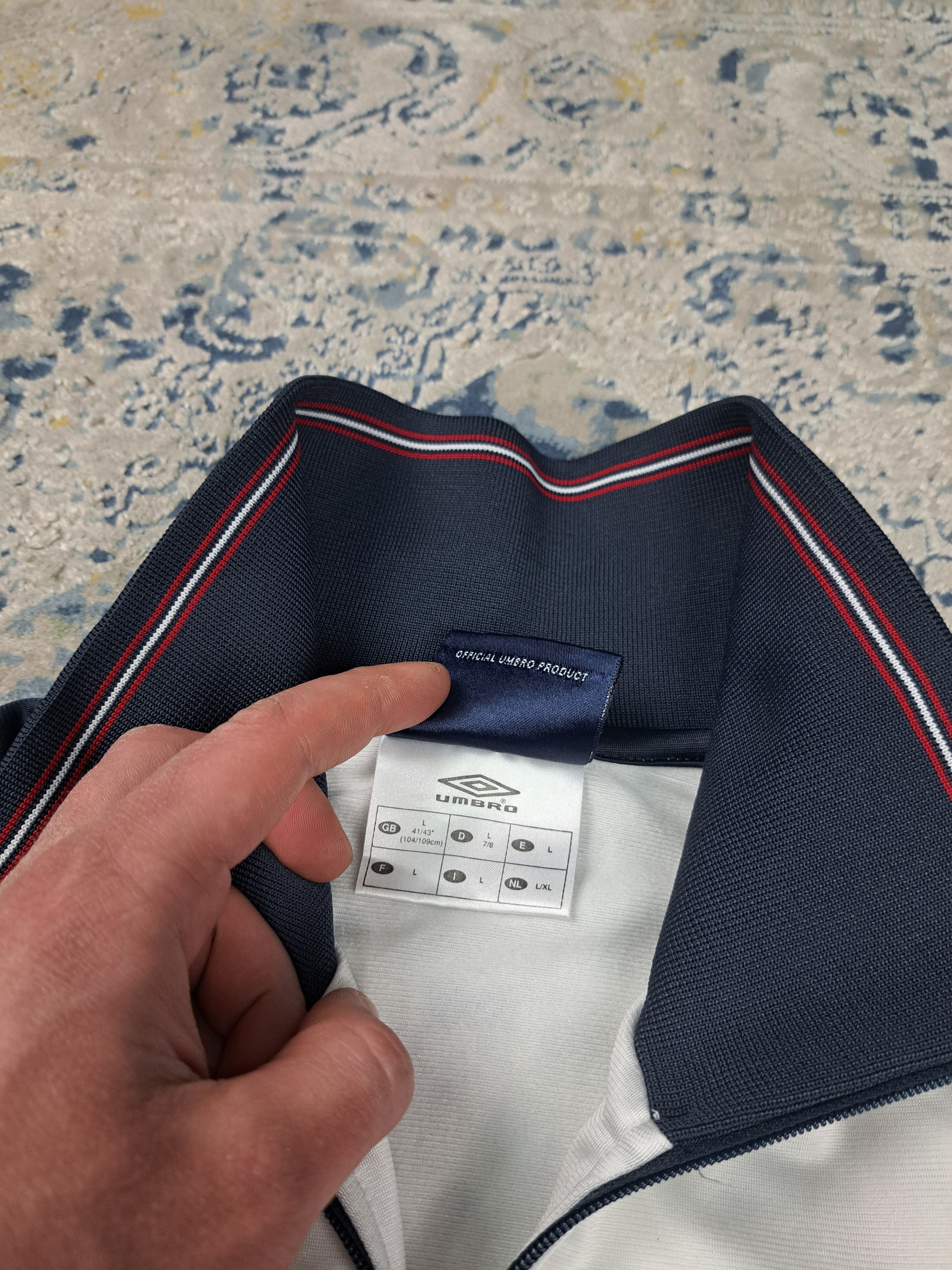 Umbro Vintage 00s Umbro England Track Jacket Blokecore Soccer Size US L / EU 52-54 / 3 - 5 Thumbnail