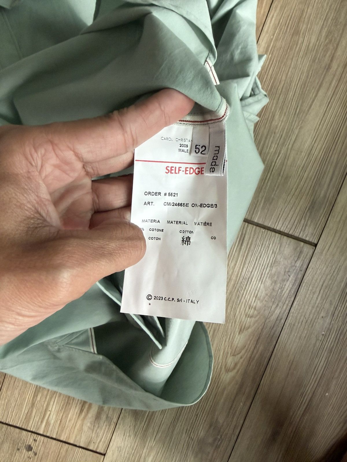 Carol Christian Poell Carol Christian Poell Self-Edge Shirt Size US L / EU 52-54 / 3 - 6 Thumbnail