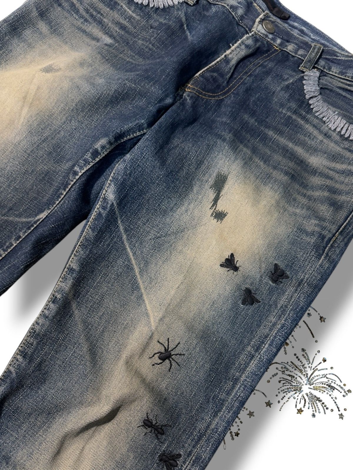 Undercover Undercover AW06 “Guru Guru” Bug Denim Size US 29 - 11 Thumbnail