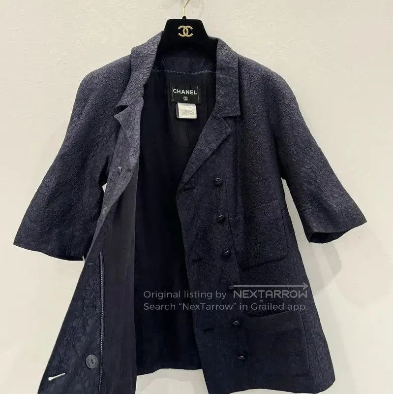 Chanel Chanel Deep Blue Silk Women's Shirt . Size XL / US 12-14 / IT 48-50 - 4 Thumbnail