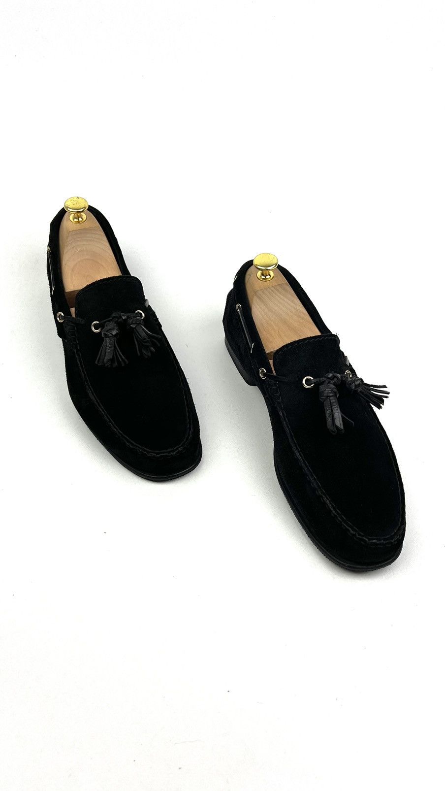 Tom Ford TOM FORD Loafers Black Suede Shoes Tassel Size US 12 / EU 45 - 2 Thumbnail