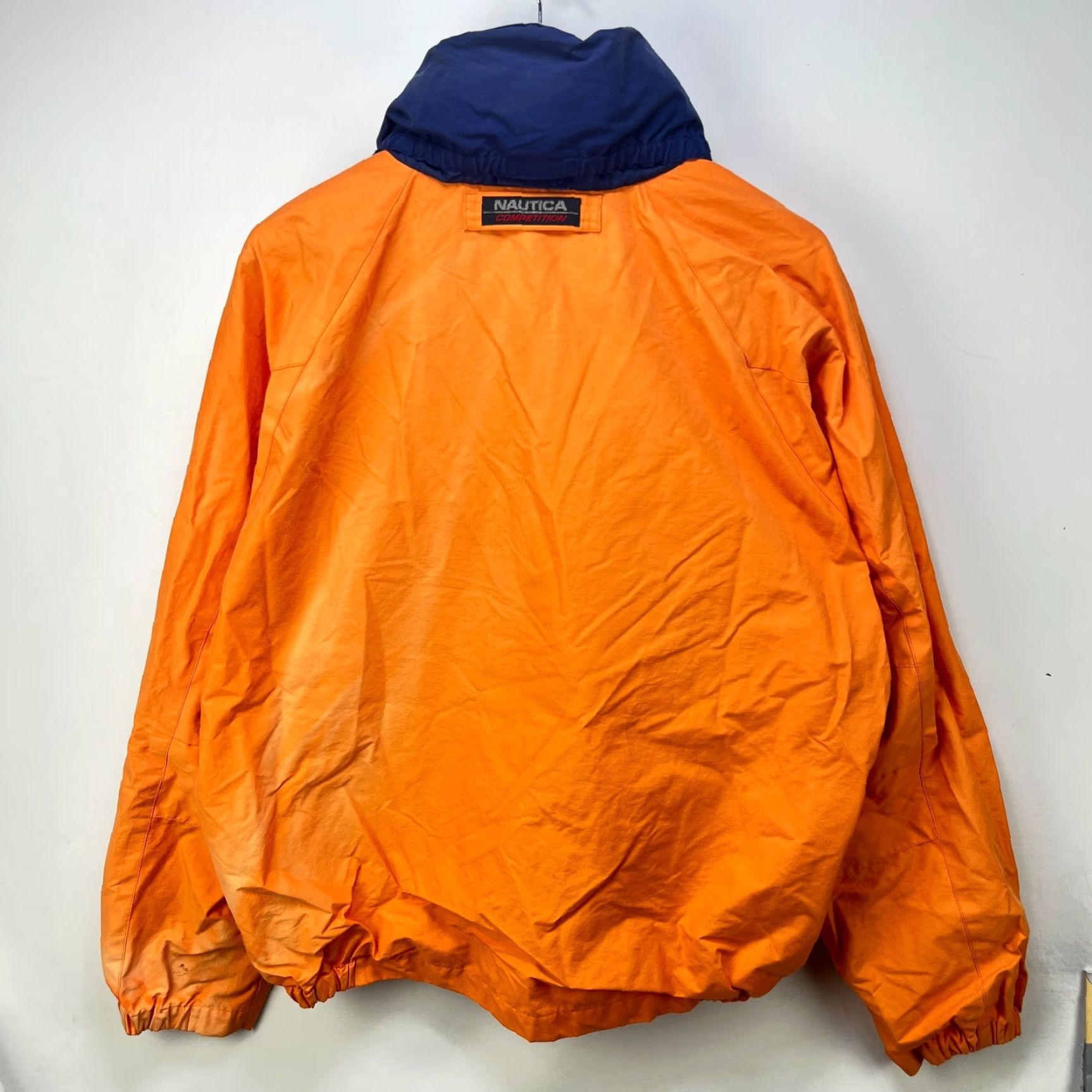 Nautica VINTAGE Nautica Windbreaker Jacket Men's XL Orange 90s - Logo, Nylon, Polyester lining, Regular fit, Solid, Casual Jacket Size US XL / EU 56 / 4 - 7 Thumbnail