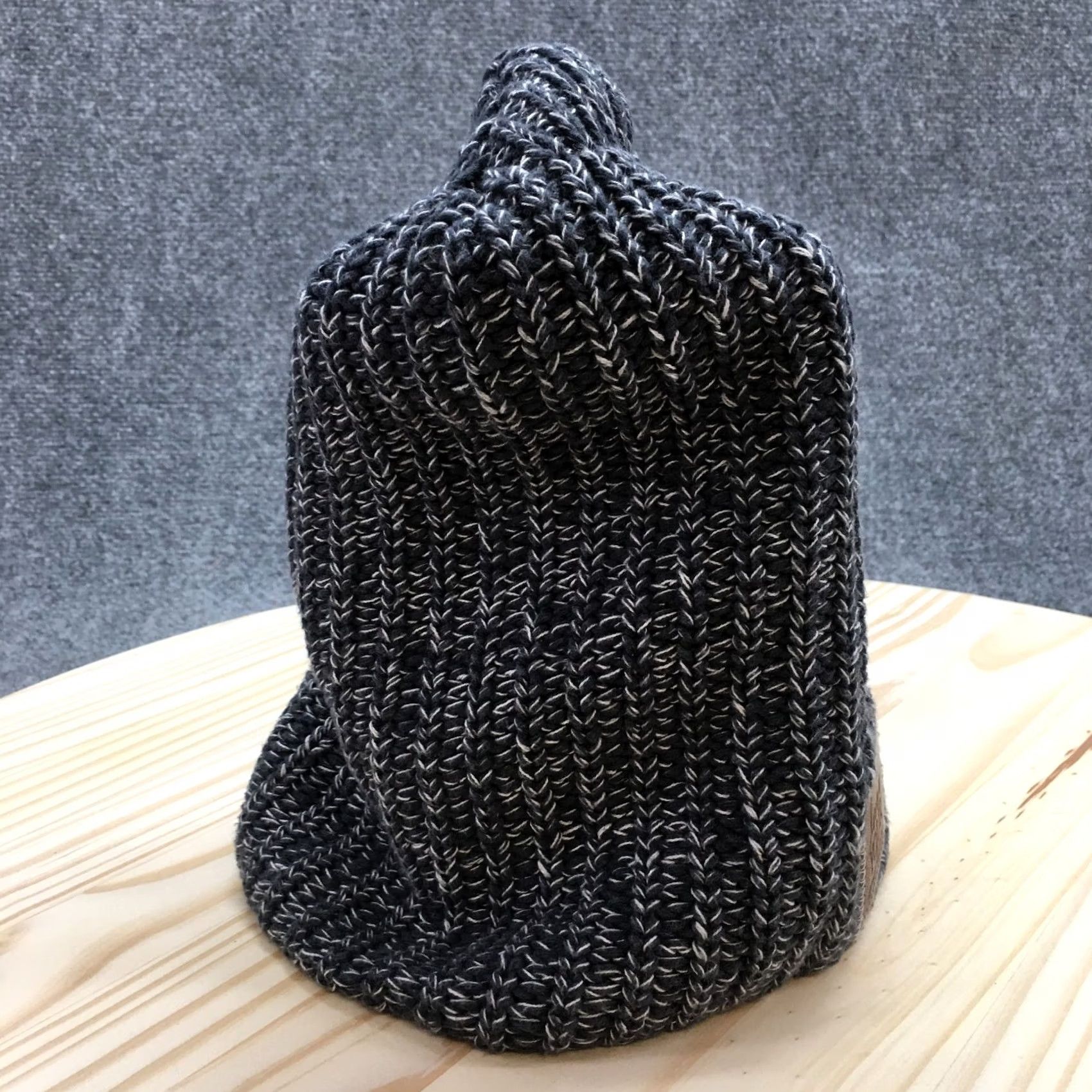 Vintage Love Your Melon Knit Beanie Hat Mens One Size Grey Cotton Knitted Winter Logo Size ONE SIZE - 6 Thumbnail