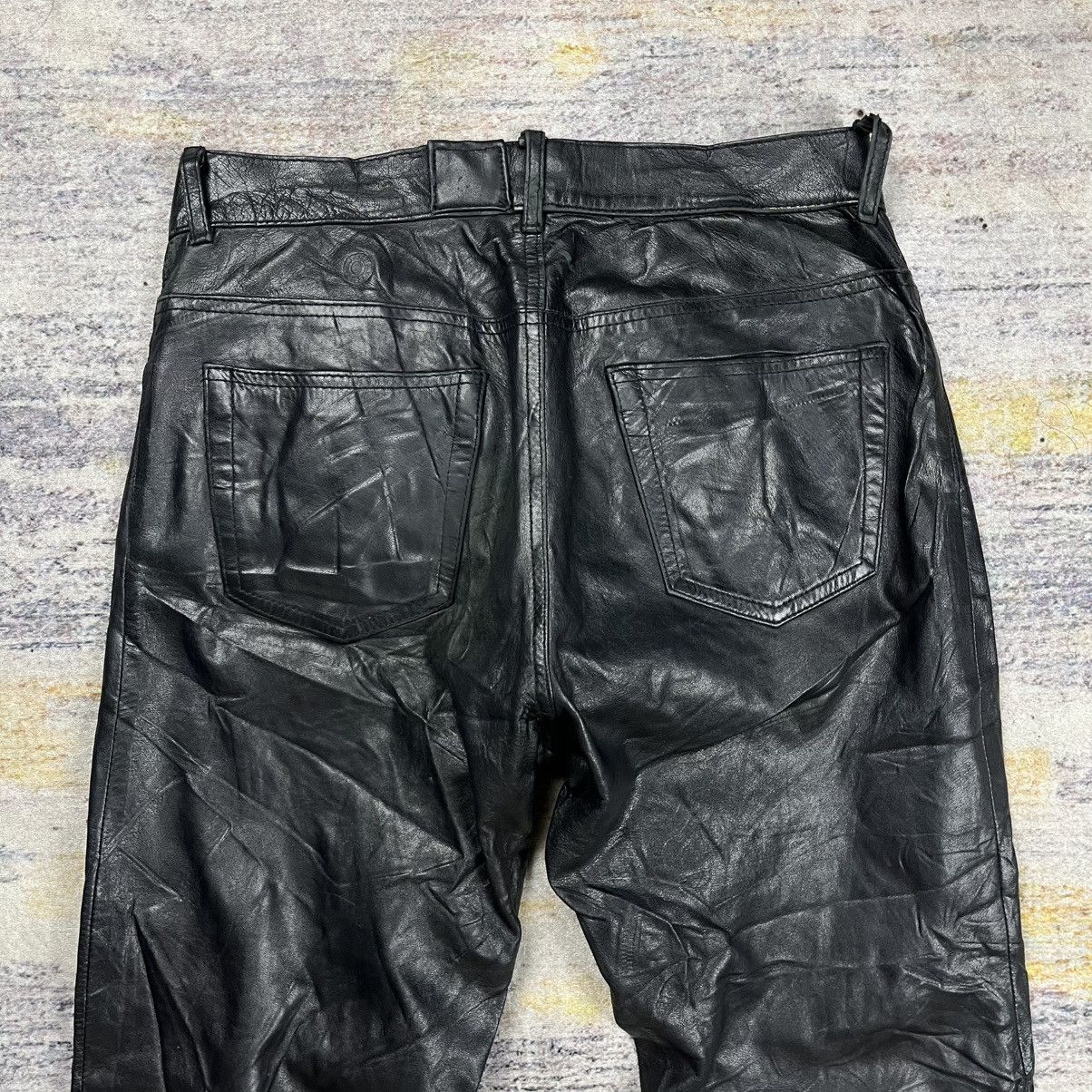 Helmut Lang Vintage Helmut lang leather pants Size US 30 / EU 46 - 8 Thumbnail
