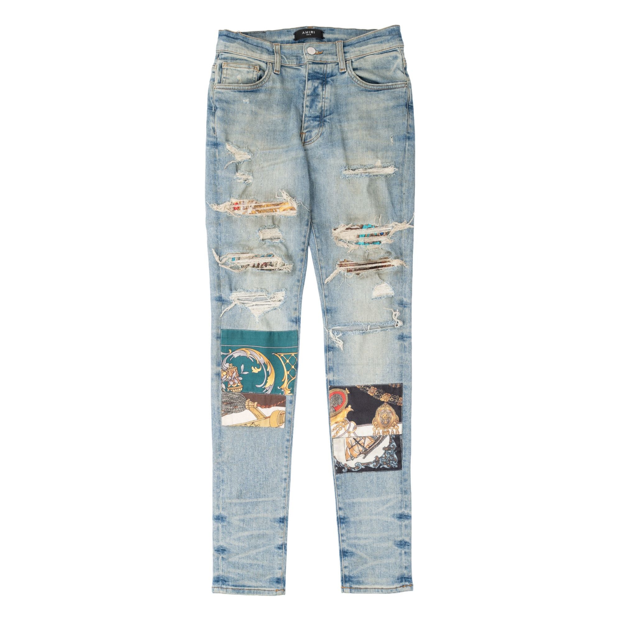 Amiri Amiri Art Patch Jeans | Grailed