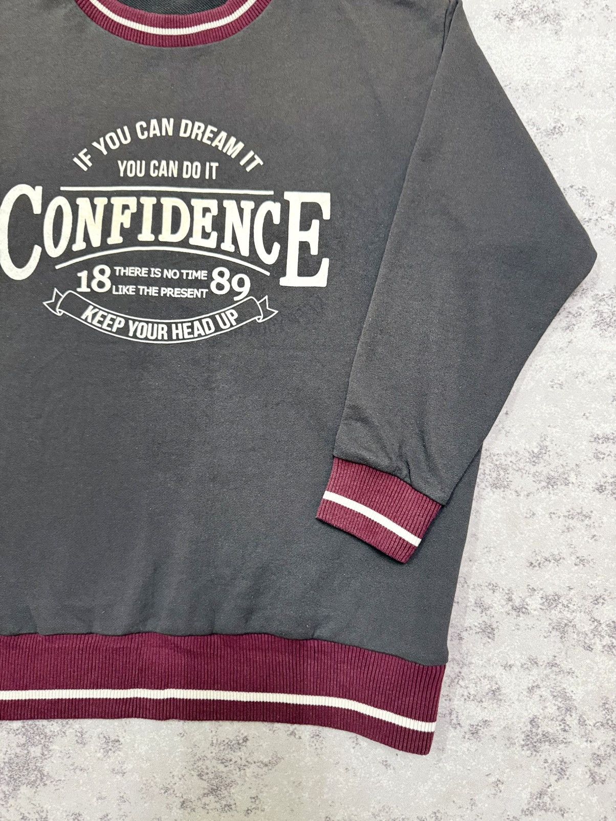 Vintage Vintage Confidence Brown Colar Sweatshirt Size US M / EU 48-50 / 2 - 5 Thumbnail