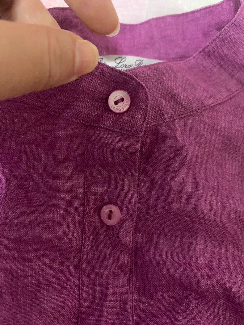 Loro Piana LORO PIANA Pure linen shirt Size S / US 4 / IT 40 - 4 Thumbnail