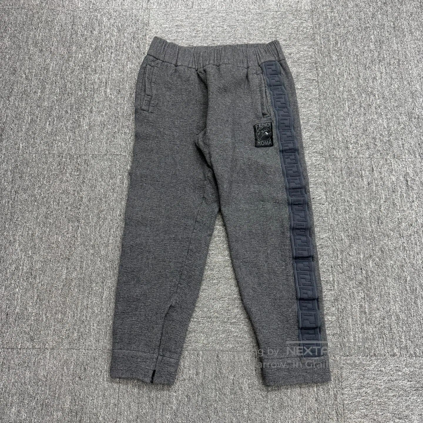 Fendi FENDI Side-stitched knitted double-F cashmere casual pants Size US 32 / EU 48 - 1 Thumbnail