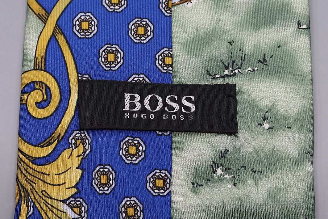 Hugo Boss × Vintage Vintage Hugo Boss Golf Scene Tie Size ONE SIZE - 3 Thumbnail
