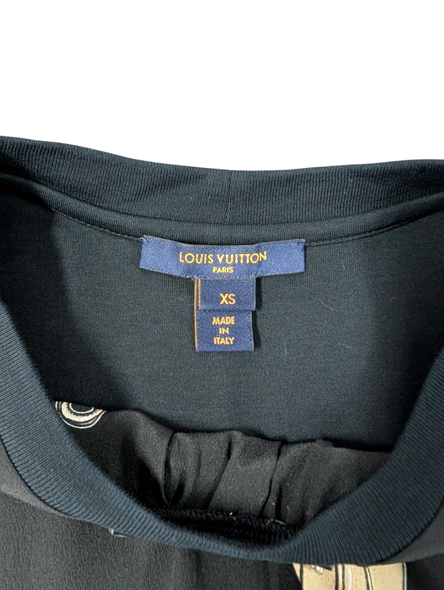 Louis Vuitton Black Dress With Iconic Neck Chain And Logo Graphics Size XS / US 0-2 / IT 36-38 - 8 Thumbnail