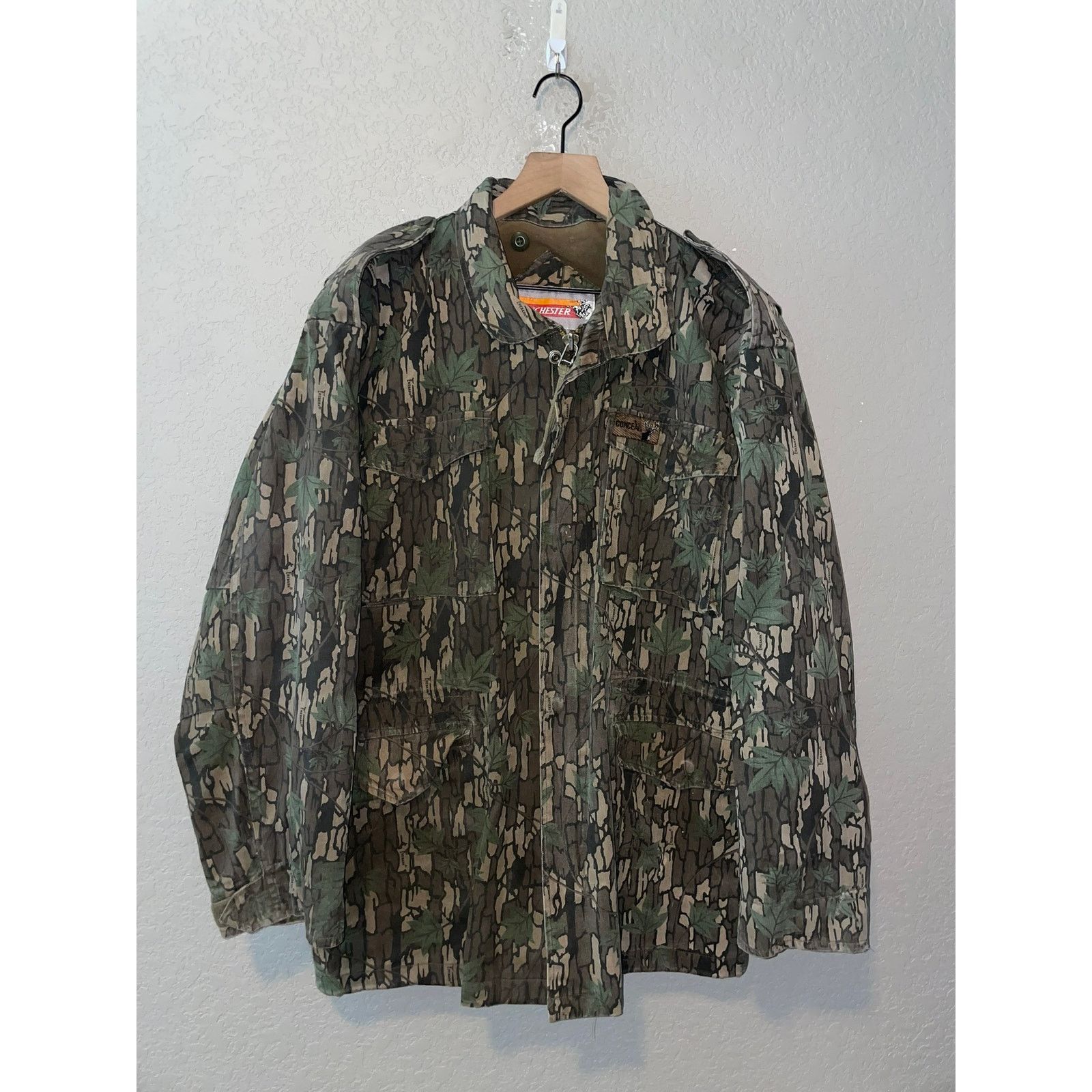 Winchester Vintage Winchester Lined Hunting Camo Jacket VTG Hunt Rebark Size US XL / EU 56 / 4 - 1 Thumbnail