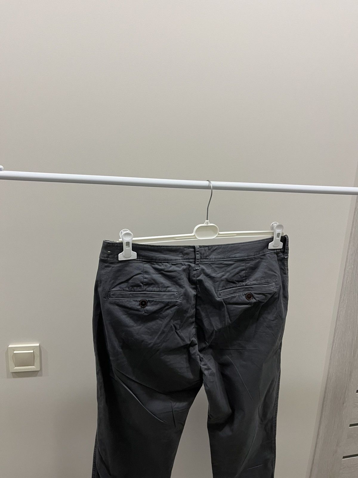If Six Was Nine Abercrombie & Fitch Pants Mens 34x32 Gray Pockets Cotton Size US 34 / EU 50 - 3 Thumbnail