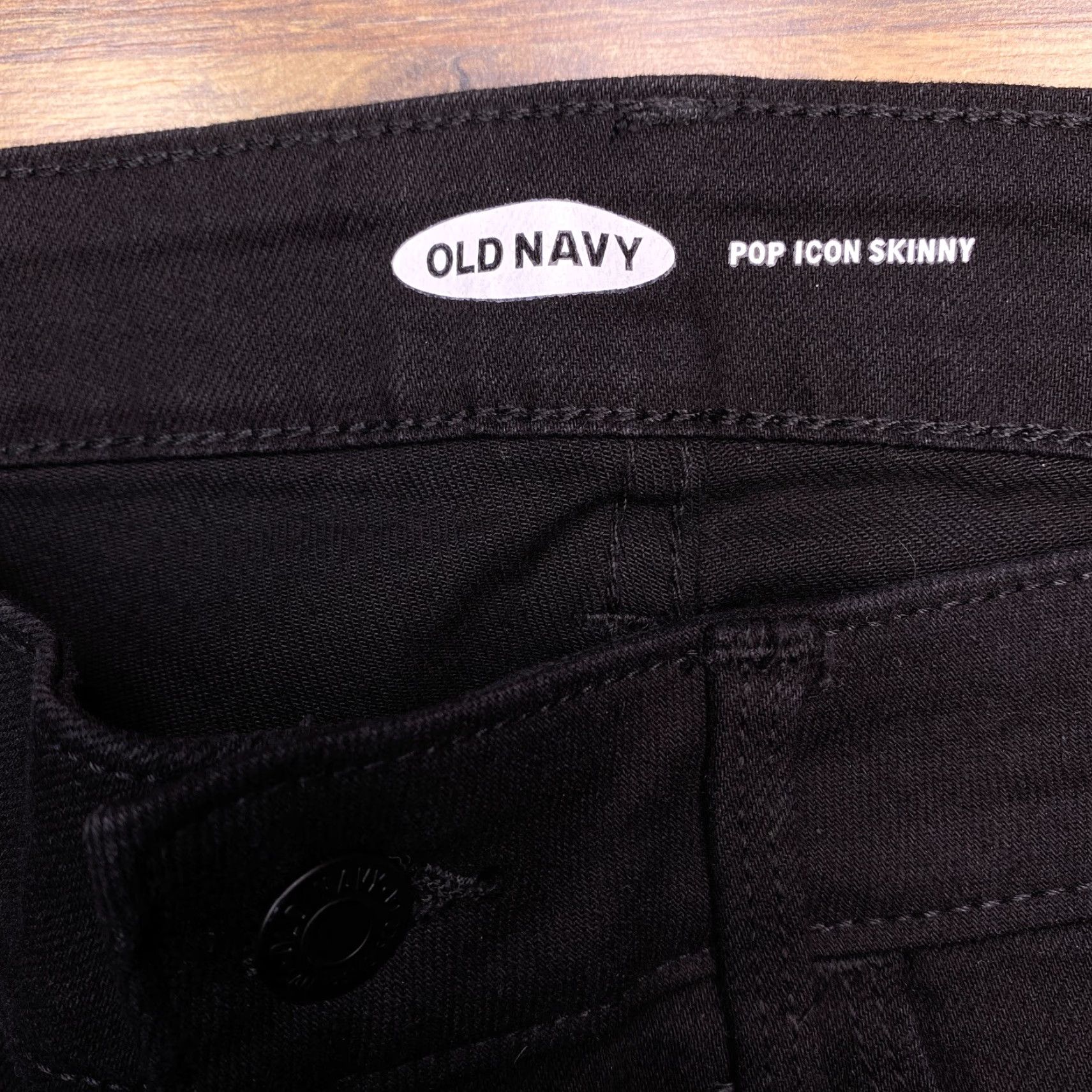 Old Navy **Pop Icon Skinny Jeans Black Women's 8 Mid Rise Distressed** User: **Vintage Pop Icon Skinny Jeans Black Women's 8 Mid Rise Distressed** Size 30" / US 8 / IT 44 - 5 Thumbnail