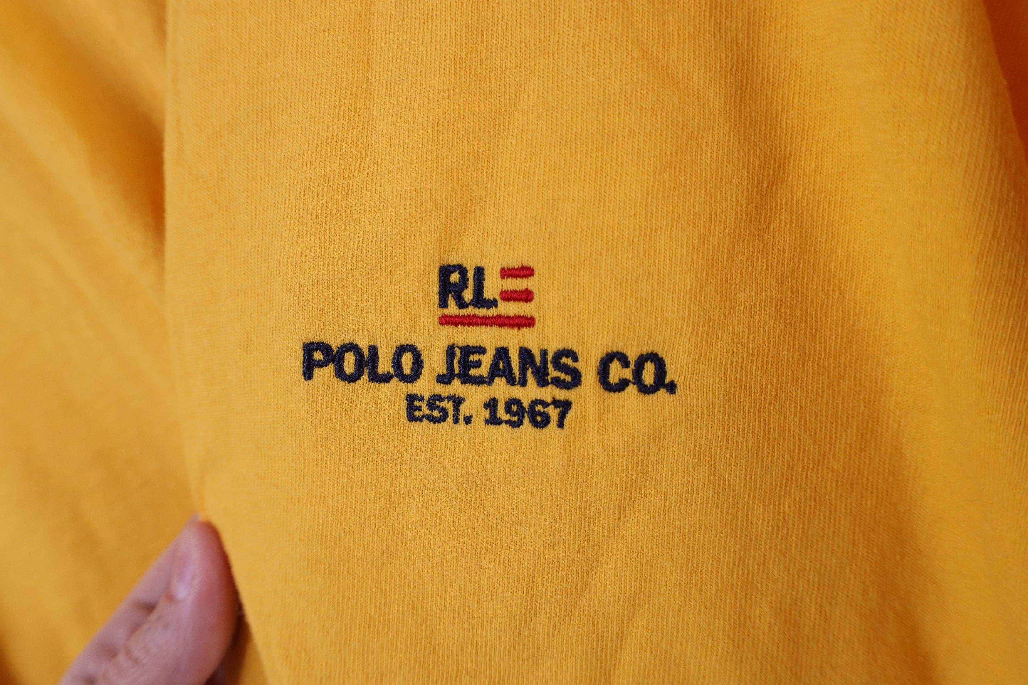 Ralph Lauren × Vintage Vintage 90s Ralph Lauren Spell Out Flag Short Sleeve T-Shirt Size US L / EU 52-54 / 3 - 5 Thumbnail
