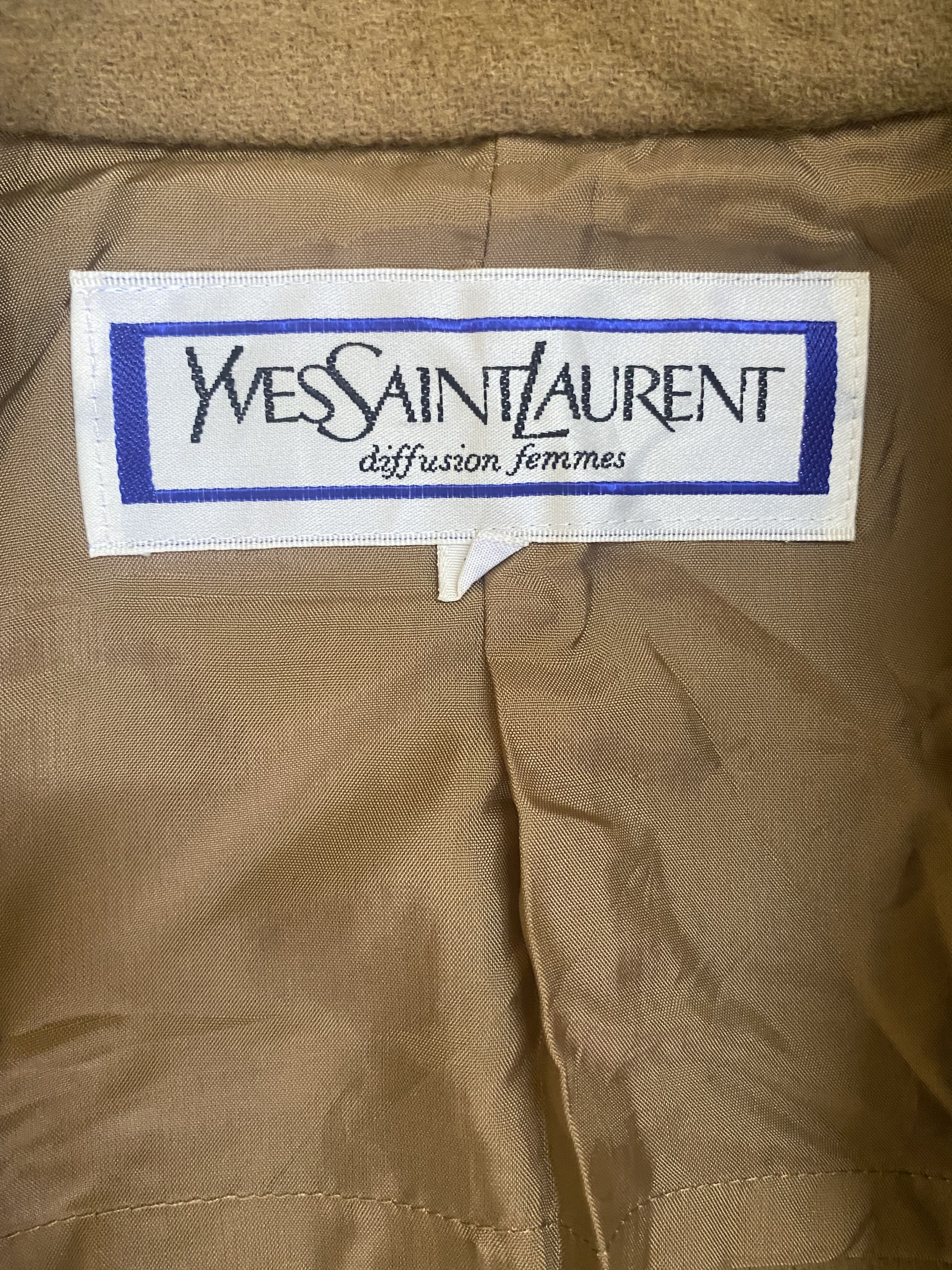 Yves Saint Laurent Yves Saint Laurent Wool Coat Size M / US 6-8 / IT 42-44 - 6 Thumbnail