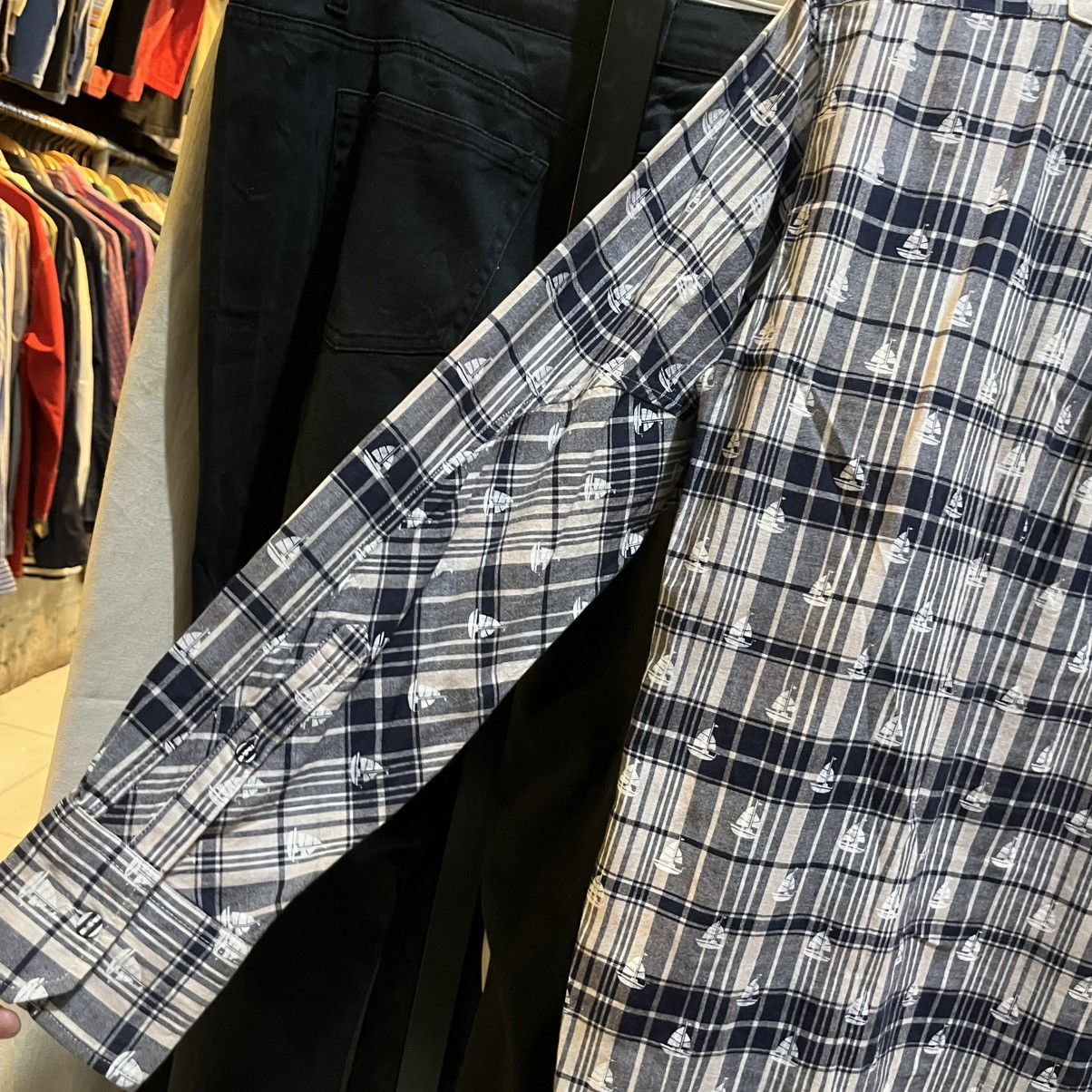 Thom Browne Thom Browne x KOE Plaid shirt with subtle sailboat print ⚓ Size US L / EU 52-54 / 3 - 5 Thumbnail