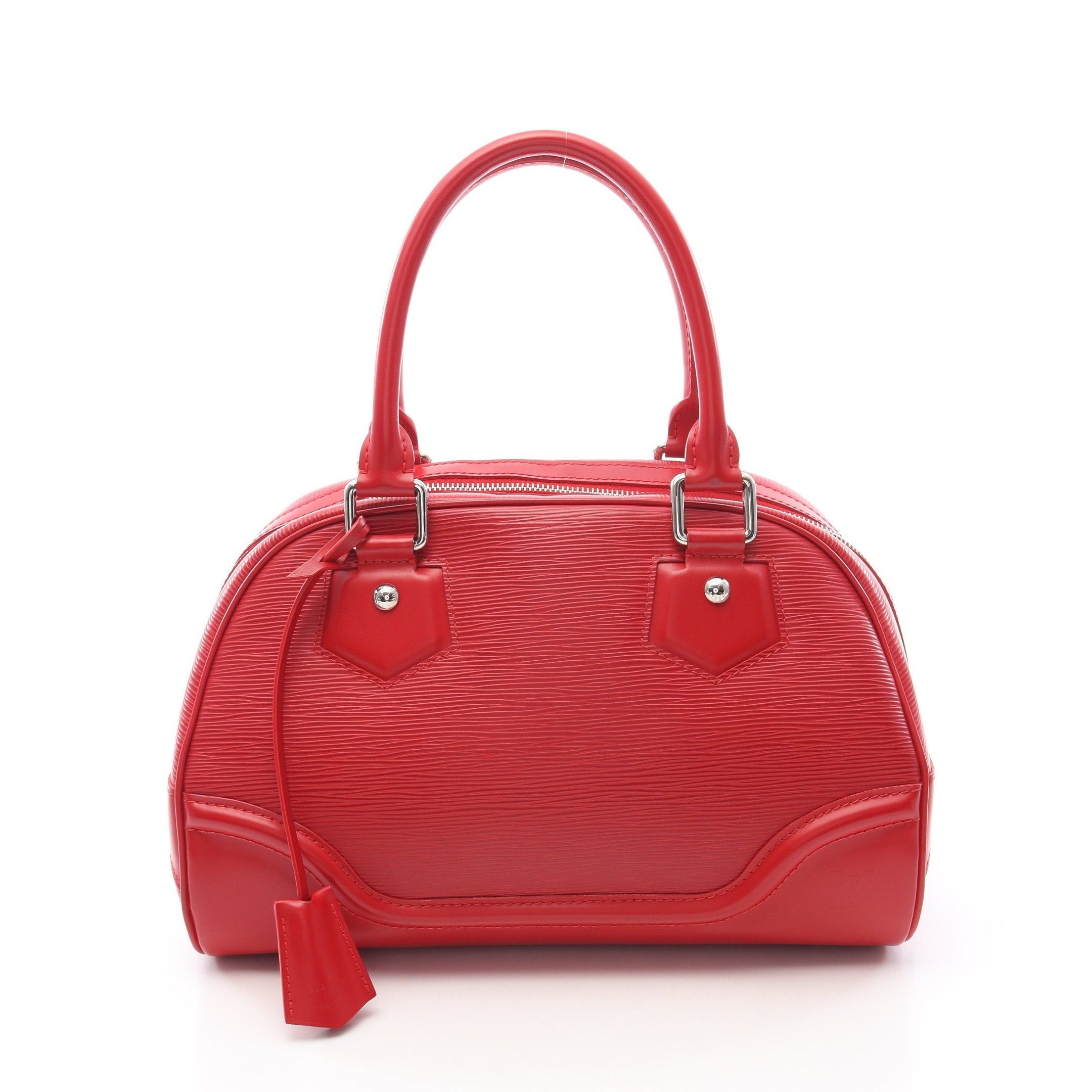 Louis Vuitton Louis Vuitton Bowling Montaigne Pm Epi Handbag Leather Red Size ONE SIZE - 1 Thumbnail