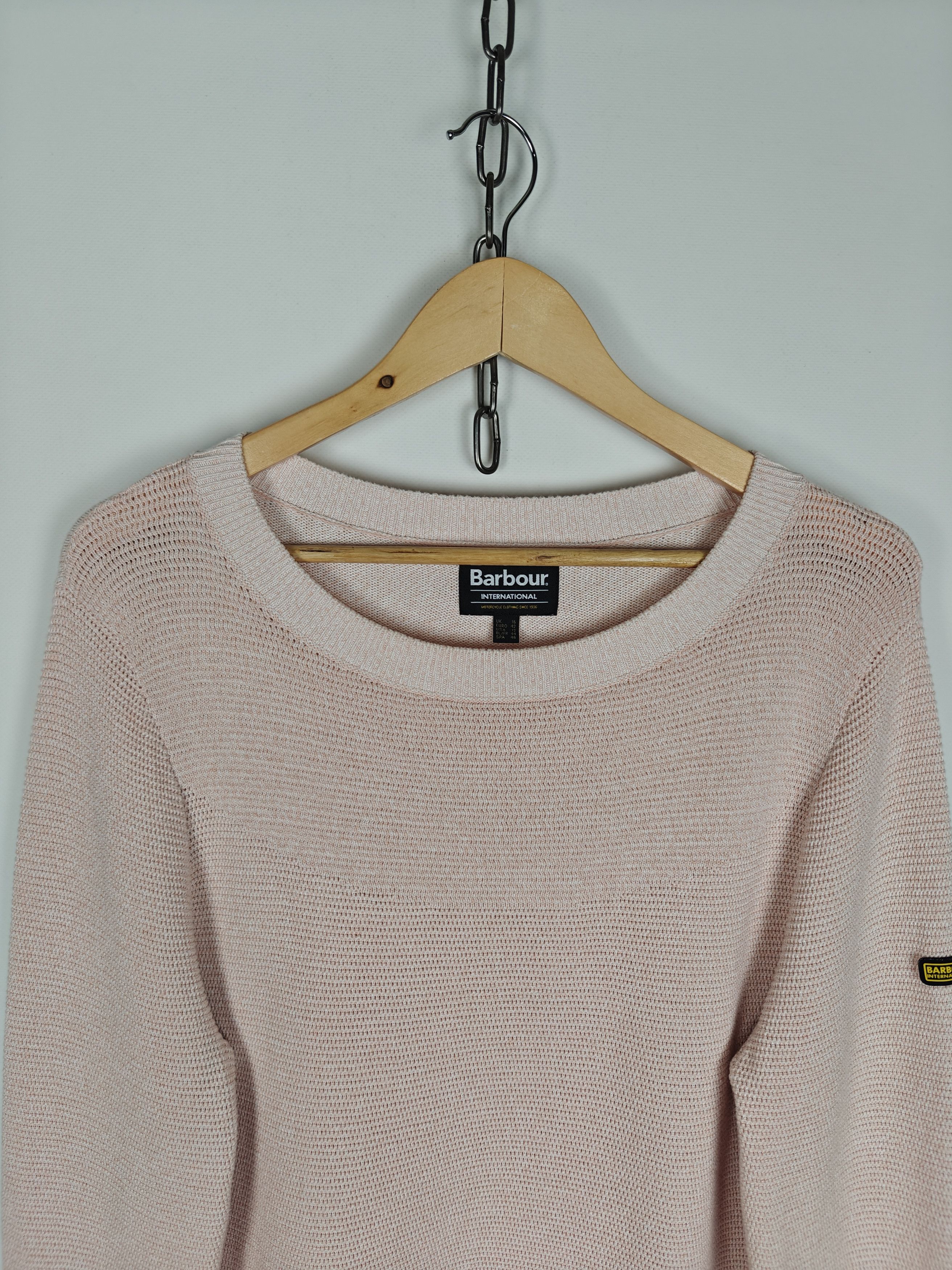 Barbour Barbour International Sweater Knit Pullover Peach size US12 Size XL / US 12-14 / IT 48-50 - 2 Thumbnail