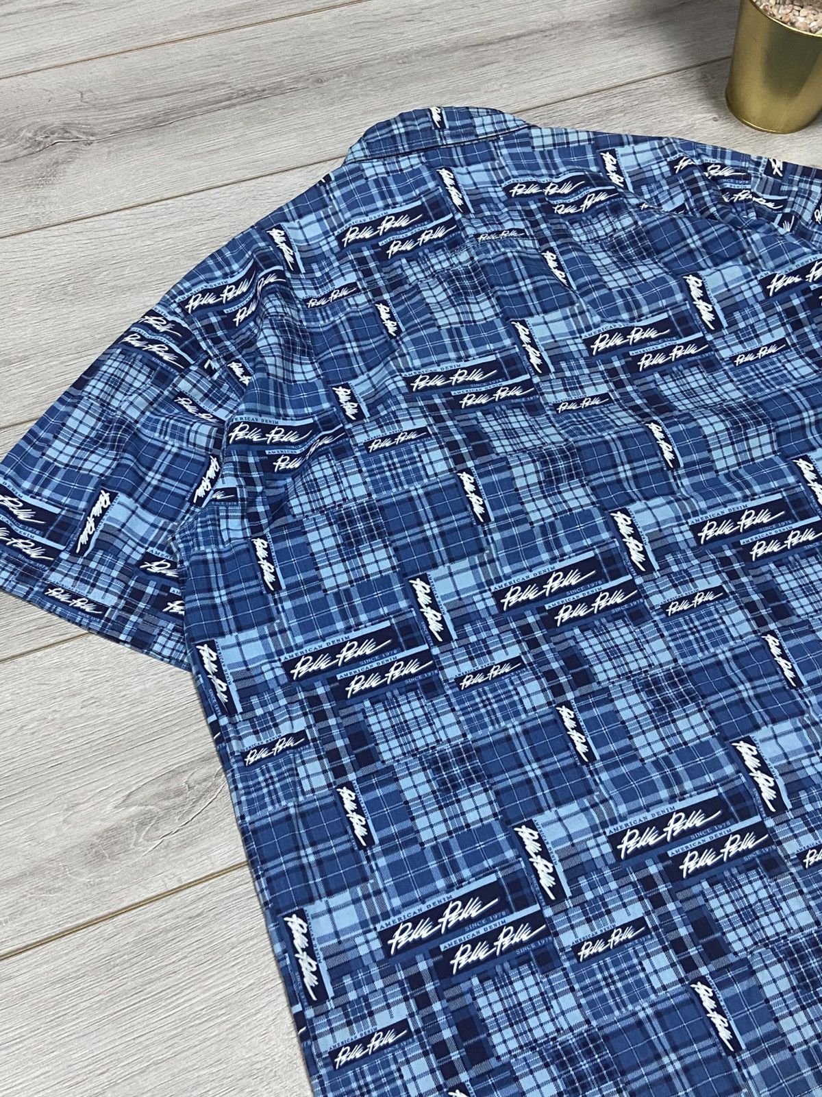 Pelle Pelle Pelle Pelle 🎶 Marc Buchanan monogram shirt buttons Size US XL / EU 56 / 4 - 10 Thumbnail