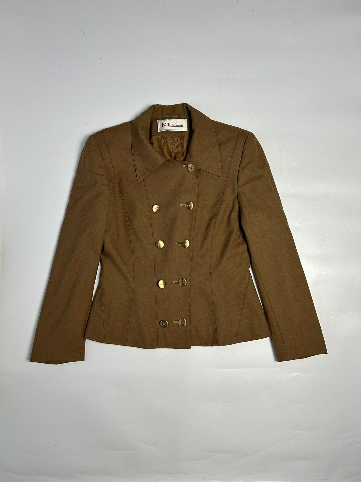 Designer × Karl Lagerfeld KARL LAGERFELD BROWN BLAZER Size M / US 6-8 / IT 42-44 - 1 Thumbnail