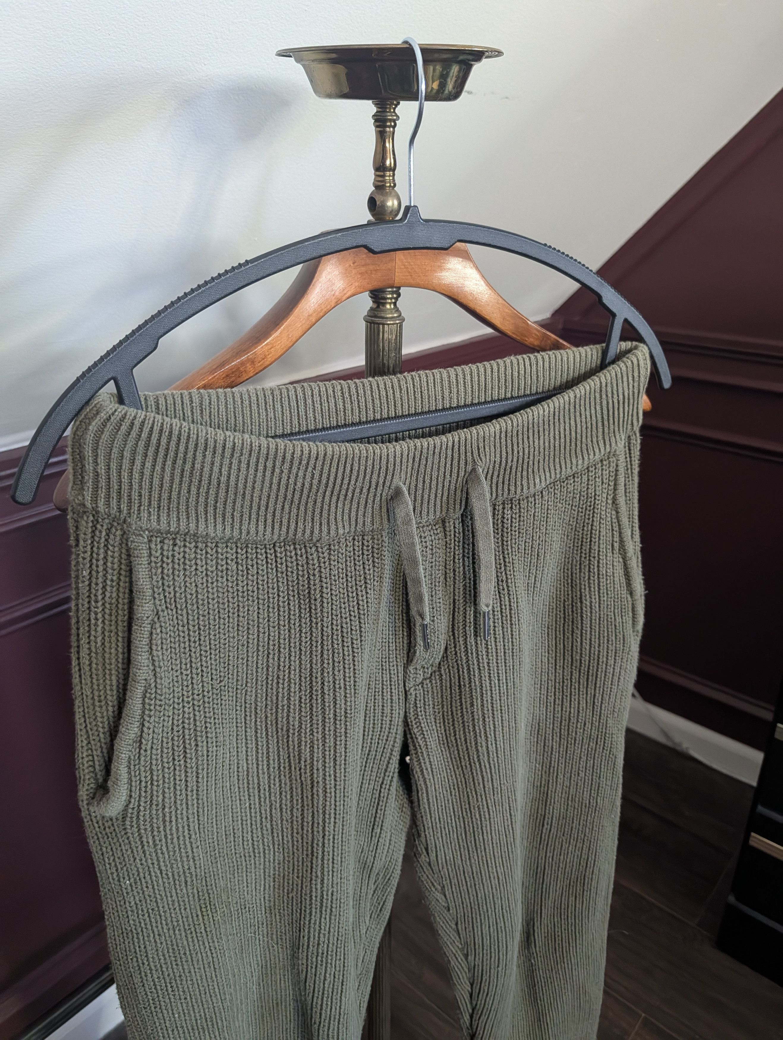 Other SER.O.YA Green cotton knit distressed jogger sweatpants S Size US 30 / EU 46 - 2 Thumbnail