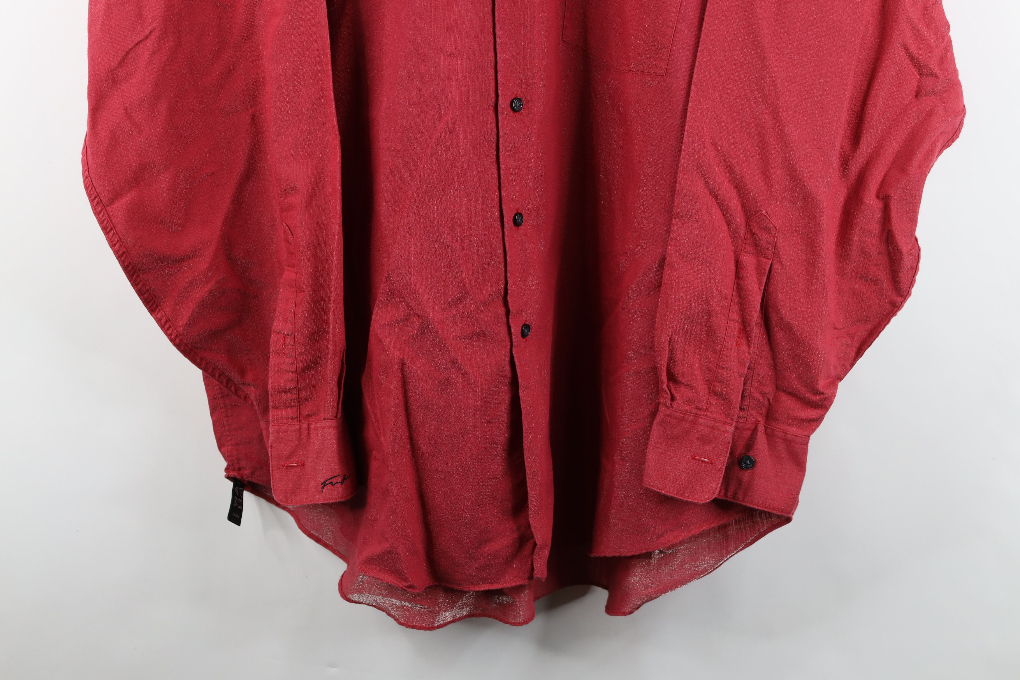 Fubu Vintage 90s Y2K FUBU Metallic Collared Button Shirt Red Size US L / EU 52-54 / 3 - 3 Thumbnail