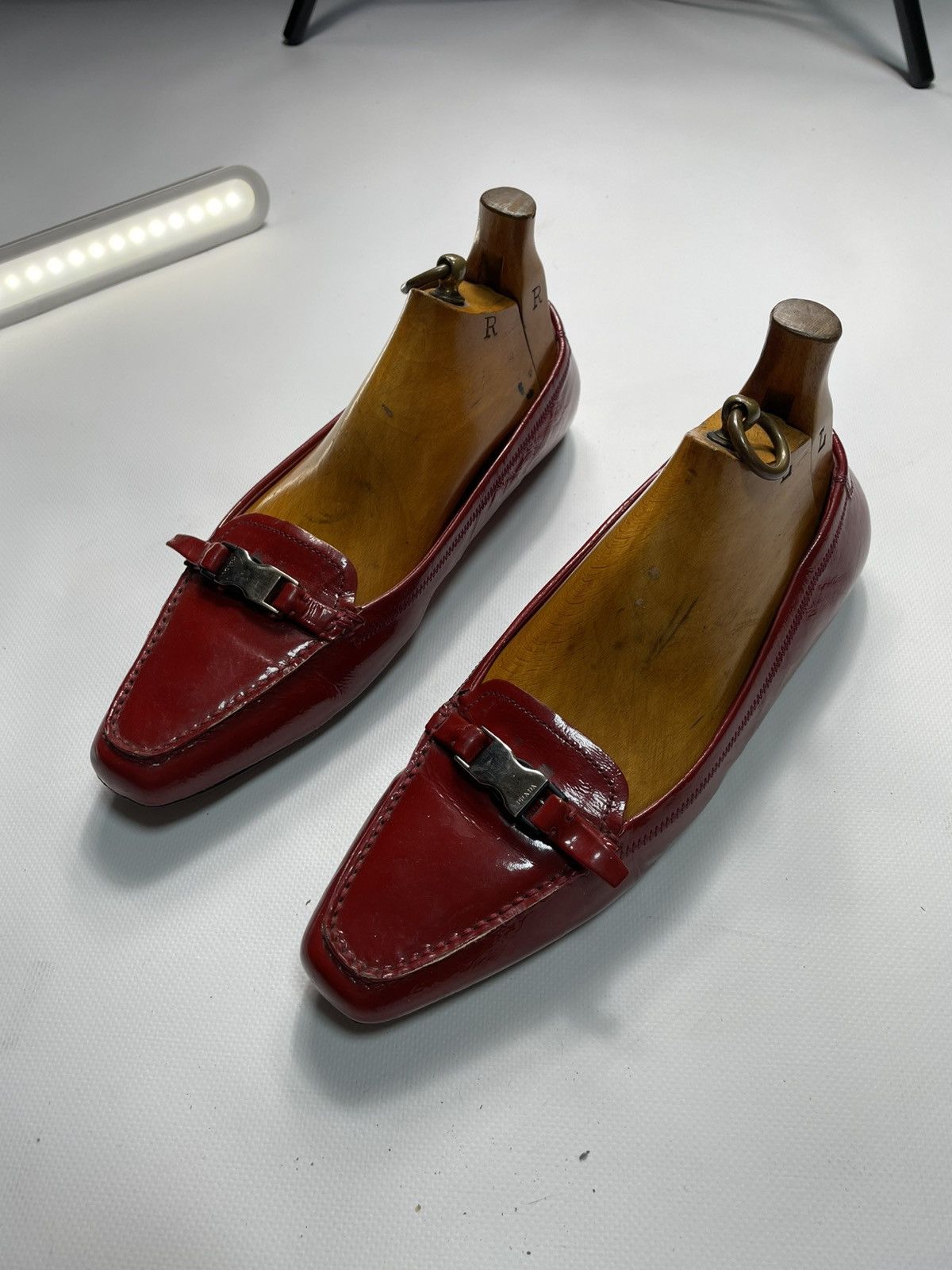Prada Prada Vtg Y2K Archive Ballerina Flat Leather EU 40 Size US 10 / IT 40 - 2 Thumbnail