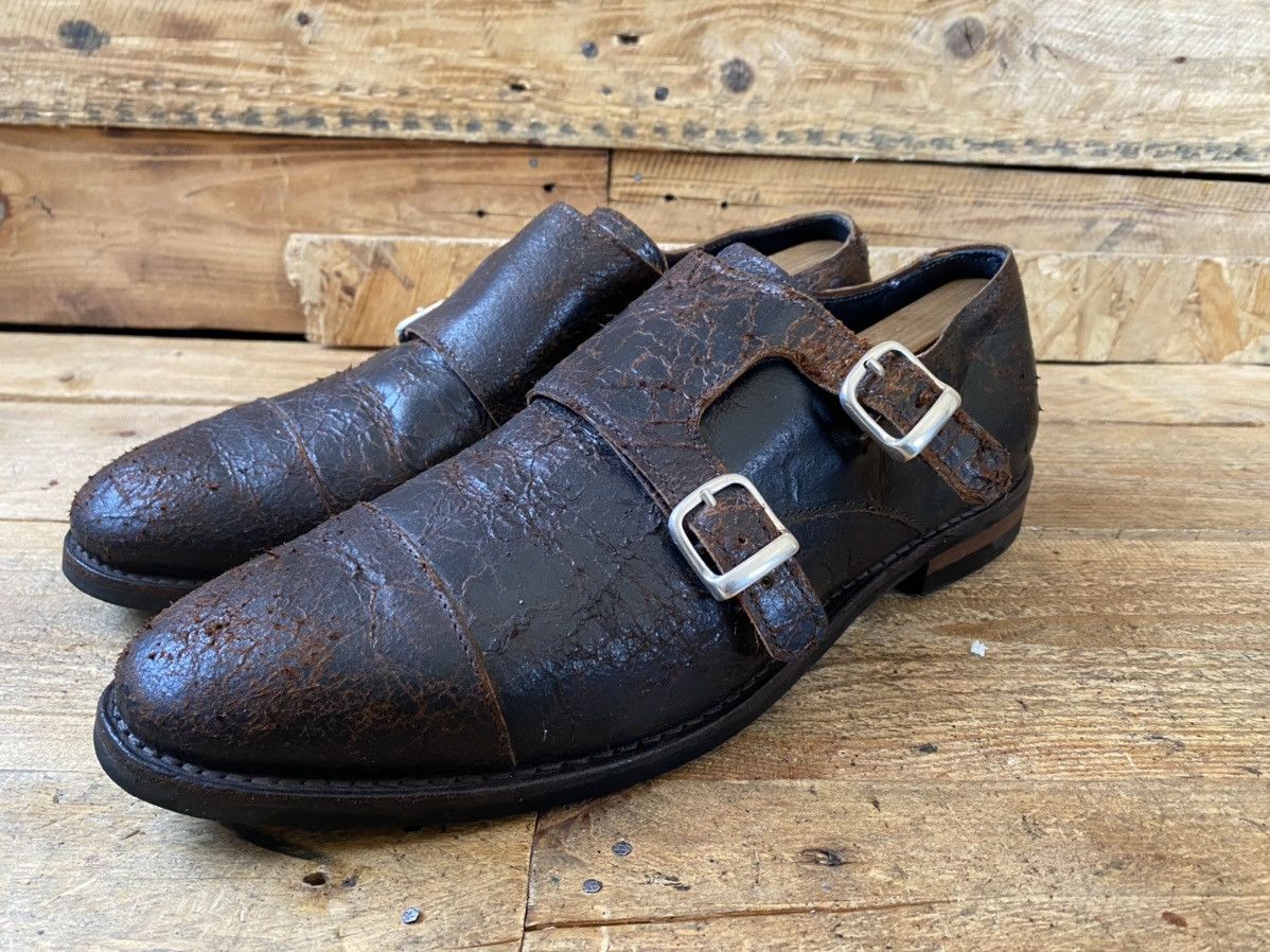 Allen Edmonds Allen edmond distressed double monk leather shoes sz10.5D Size US 10.5 / EU 43-44 - 2 Thumbnail