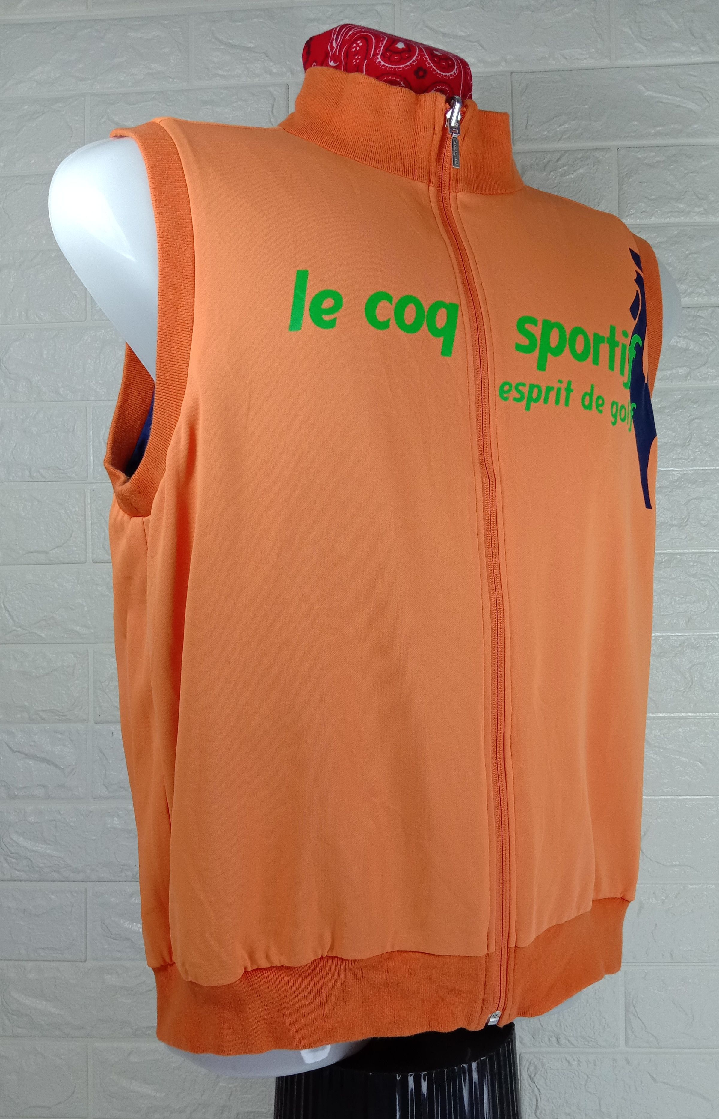 Le Coq Sportif Vintage LE COQ SPORTIF Golf Collection Reversible Vest Size US M / EU 48-50 / 2 - 6 Thumbnail