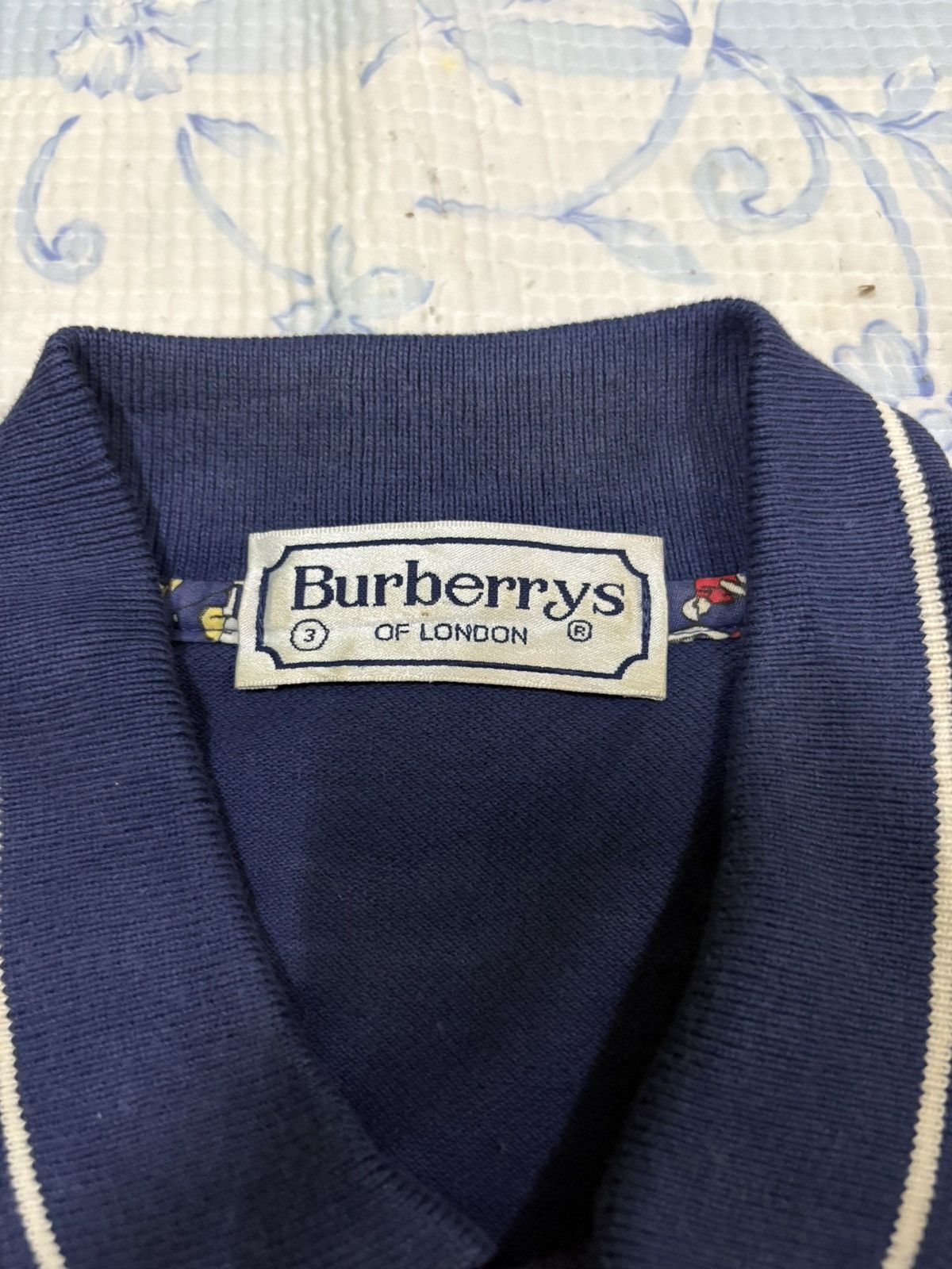 Burberry Burberrys Vintage Golf Polo Shirt Navy Valencia 90s Size US M / EU 48-50 / 2 - 9 Thumbnail