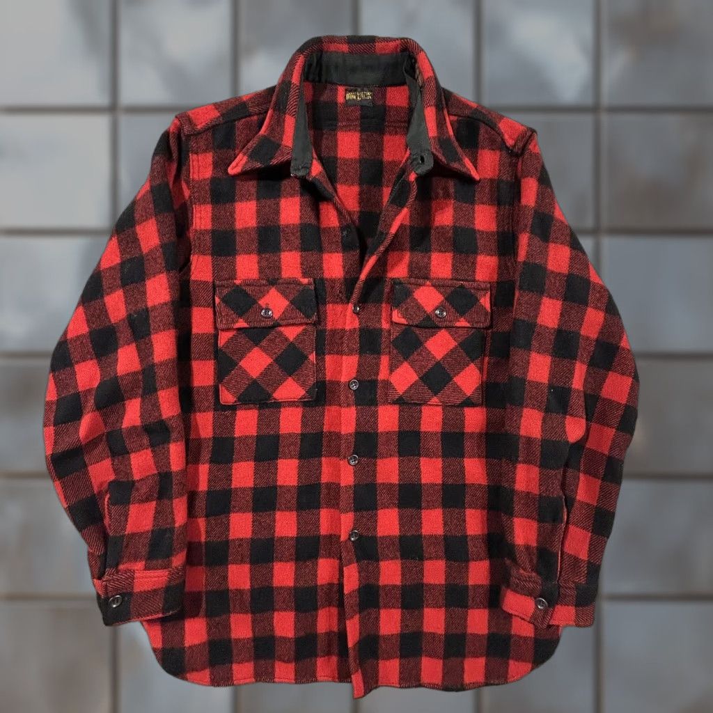 Vintage VINTAGE Big Yank Shirt Mens M Plaid Flannel 30s Buffalo Wool Buttoned Pocketed Casual Workwear Size US M / EU 48-50 / 2 - 1 Thumbnail