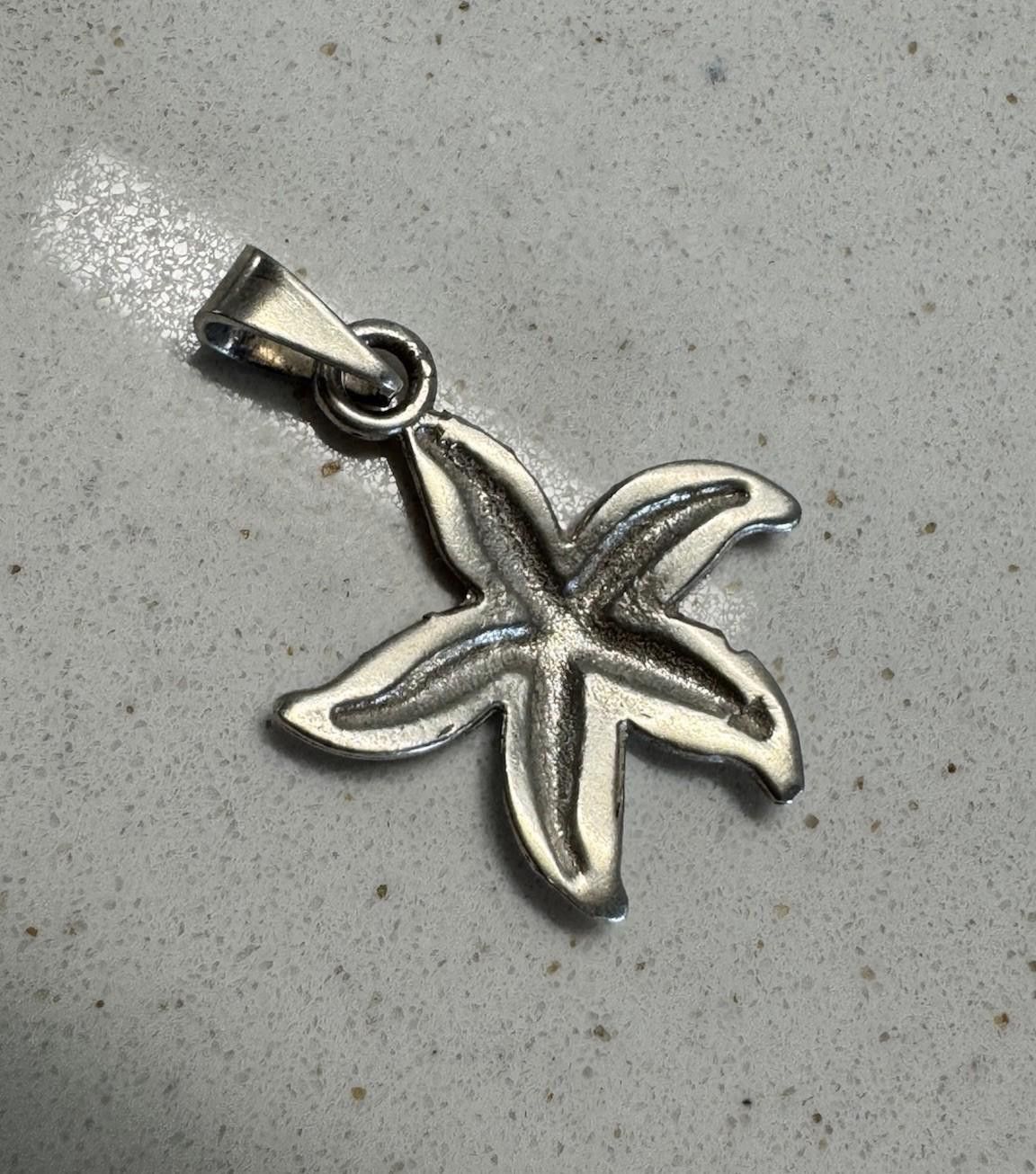 Designer Sterling SilverTextured Starfish Design Mexican Pendant .925 Size ONE SIZE - 4 Thumbnail