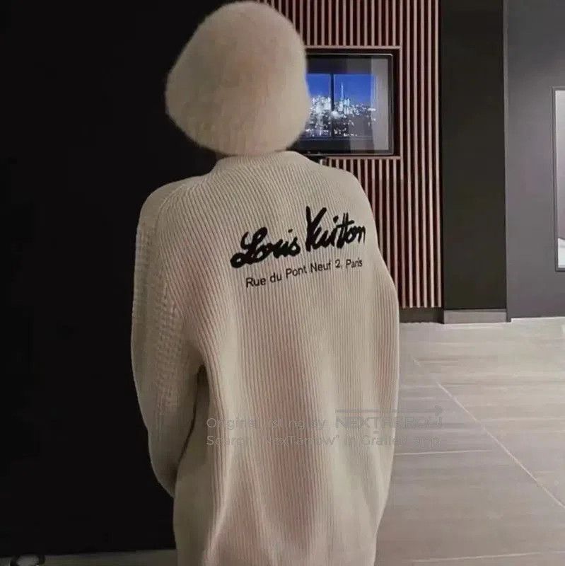 Louis Vuitton Women's Knitted Sweater in Off.