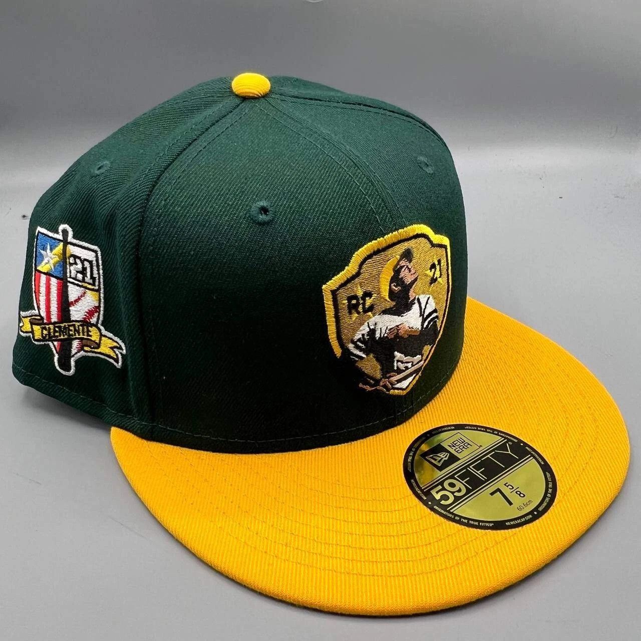 New Era Pittsburgh Pirates Hat Men 7 5/8 Clemente RC 21 Fitted Cap Size ONE SIZE - 1 Thumbnail