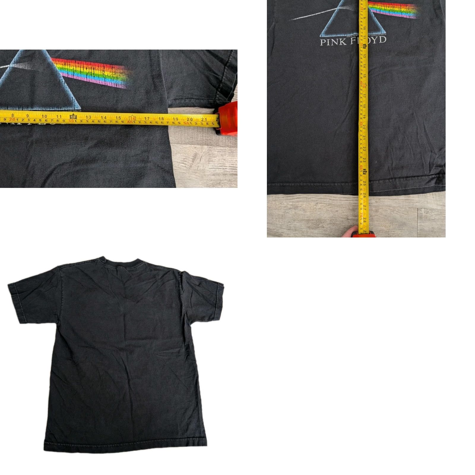 Vintage VINTAGE Pink Floyd Dark Side Of The Moon Black Tee Shirt Medium Rock Band Shirt Mens Womens Size US M / EU 48-50 / 2 - 8 Thumbnail