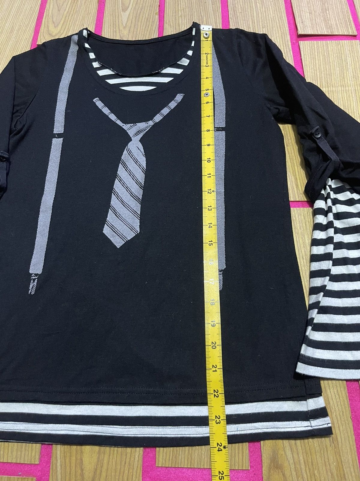 If Six Was Nine Y2K long sleeve t-shirt with two layers of pattern Size US M / EU 48-50 / 2 - 8 Thumbnail