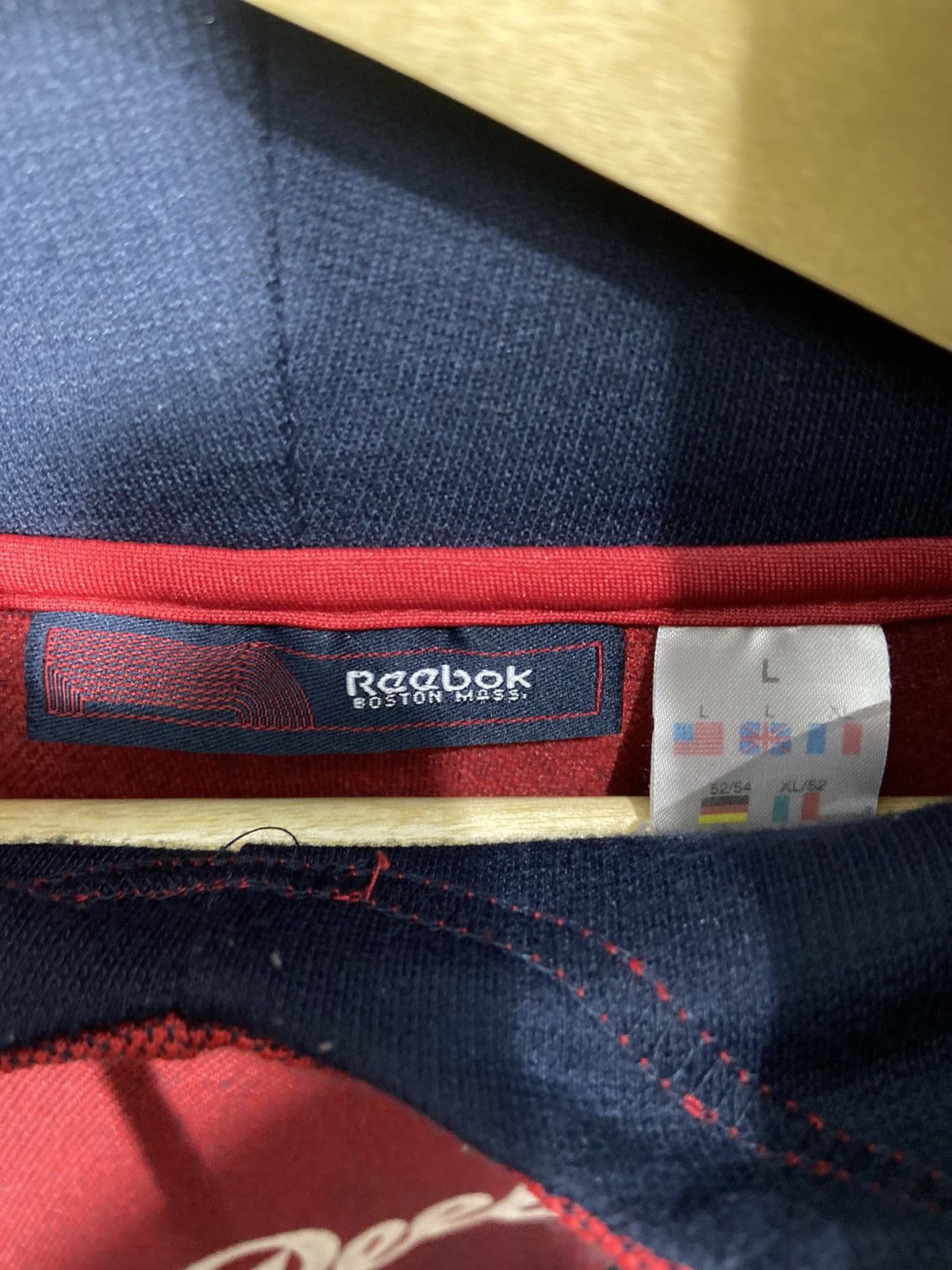Reebok Reebok Boston Mass Embroidered Pullover Hoodie Boxy Fit Size US L / EU 52-54 / 3 - 7 Thumbnail