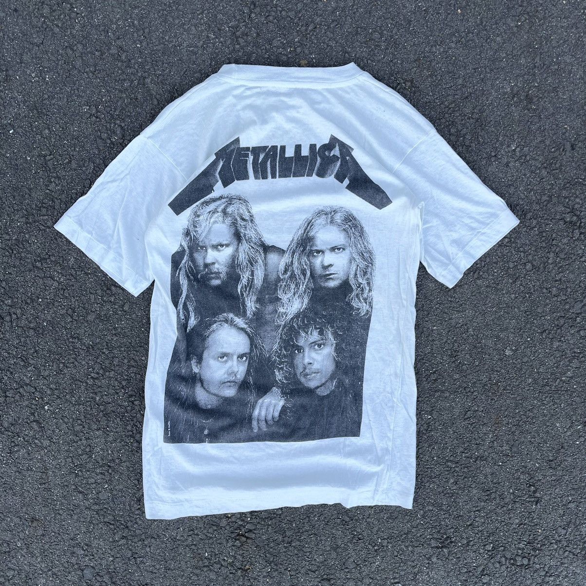 Band Tees × Metallica × Vintage VINTAGE 80s/90s METALLICA TOUR BAND TEE ROSS HALFIN Size US L / EU 52-54 / 3 - 4 Thumbnail