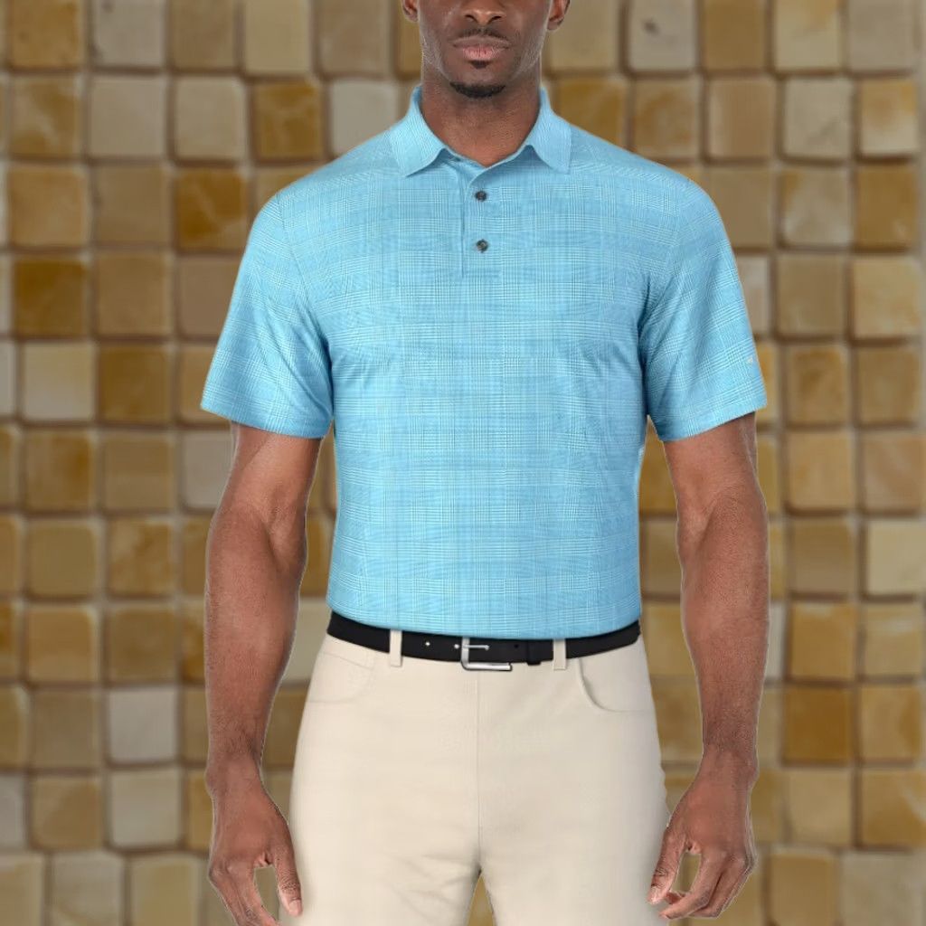 Vintage GRAND SLAM Polo Shirt Blue Plaid Short Sleeve XL Mens Polo Shirt Size US XL / EU 56 / 4 - 1 Preview