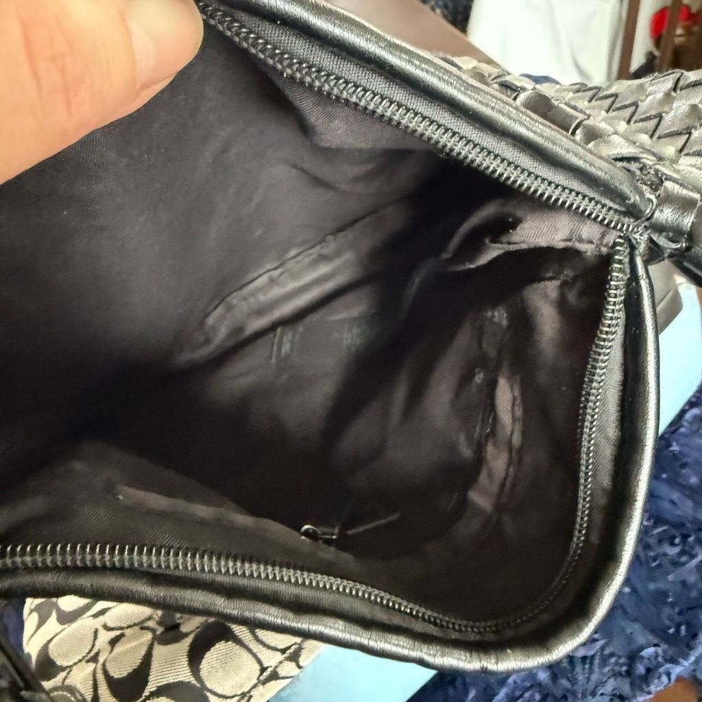 Other NA-KD Woven Rounded Bag Purse Black Faux Leather Size ONE SIZE - 7 Thumbnail