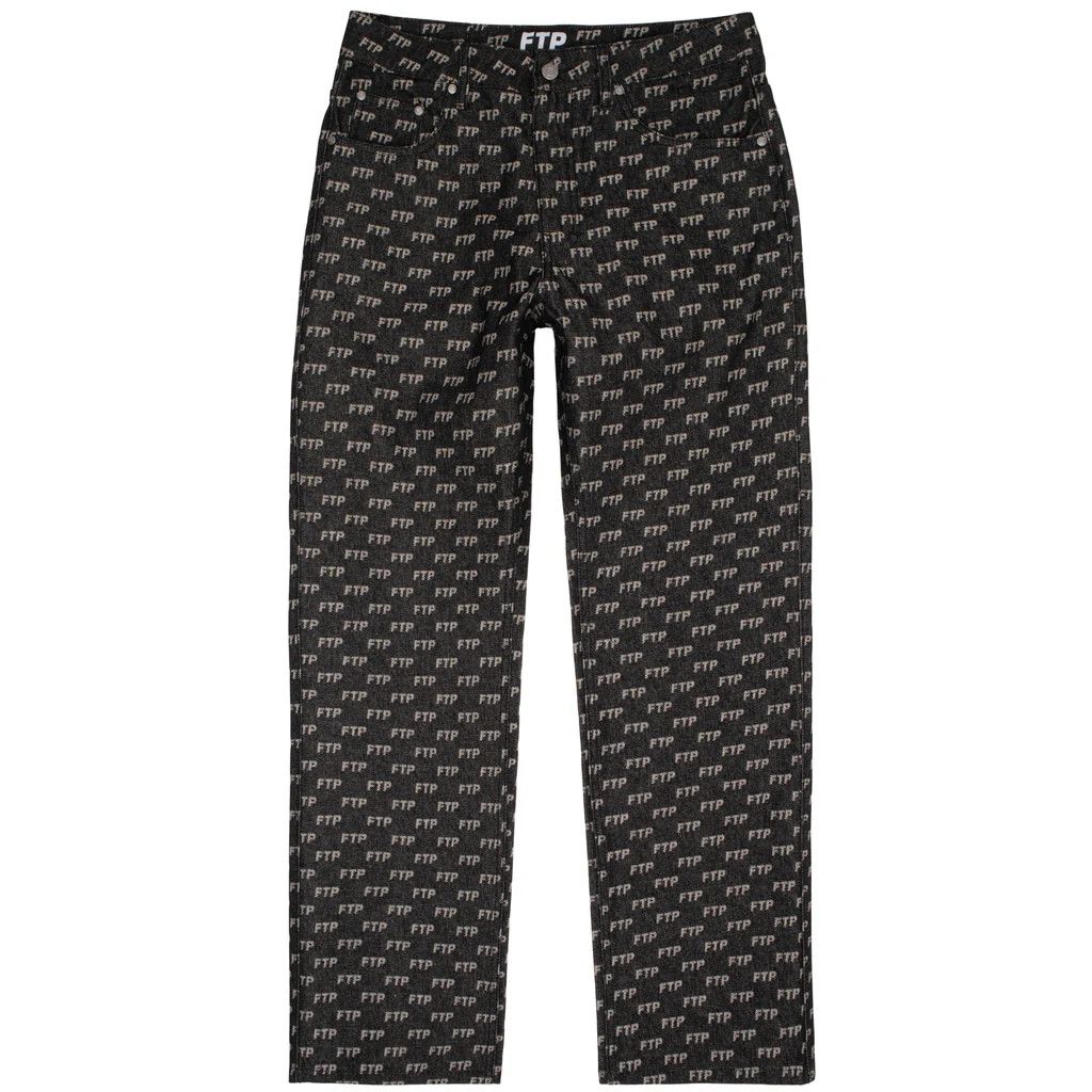 FTP CROSS LOGO DENIM PANT(BLACK)32