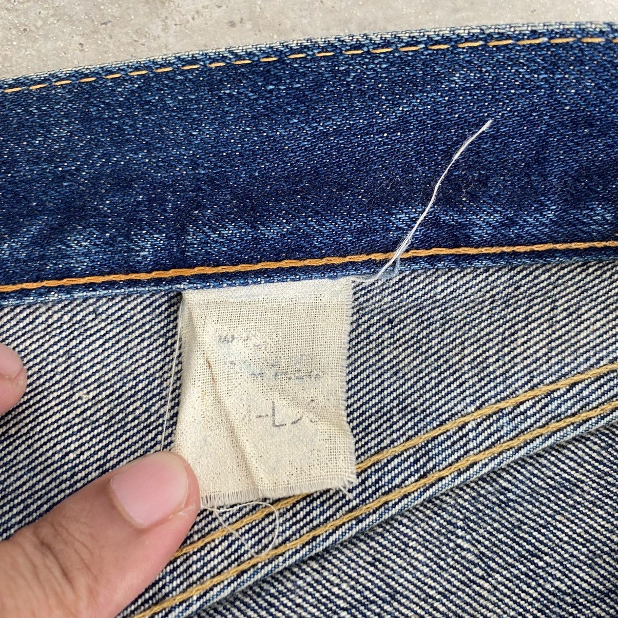 Sugar Cane Vintage 90’s Sugar Cane Faded Blue Wide Leg Selvedge Jeans Size US 33 - 16 Thumbnail