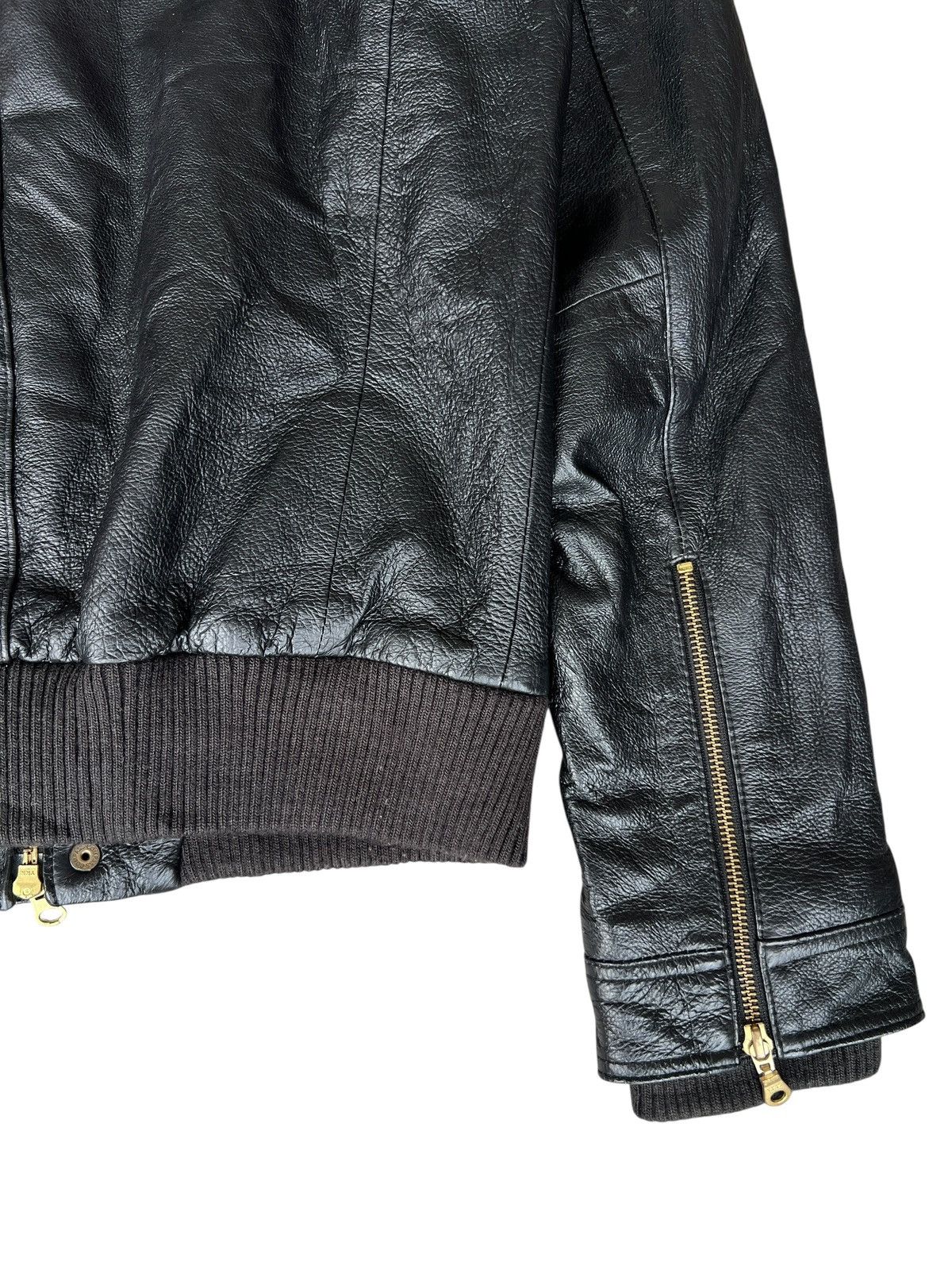 URBAN RESEARCH DOORS Urban Research Japan Black Zipper Leather Jacket Size US S / EU 44-46 / 1 - 11 Thumbnail