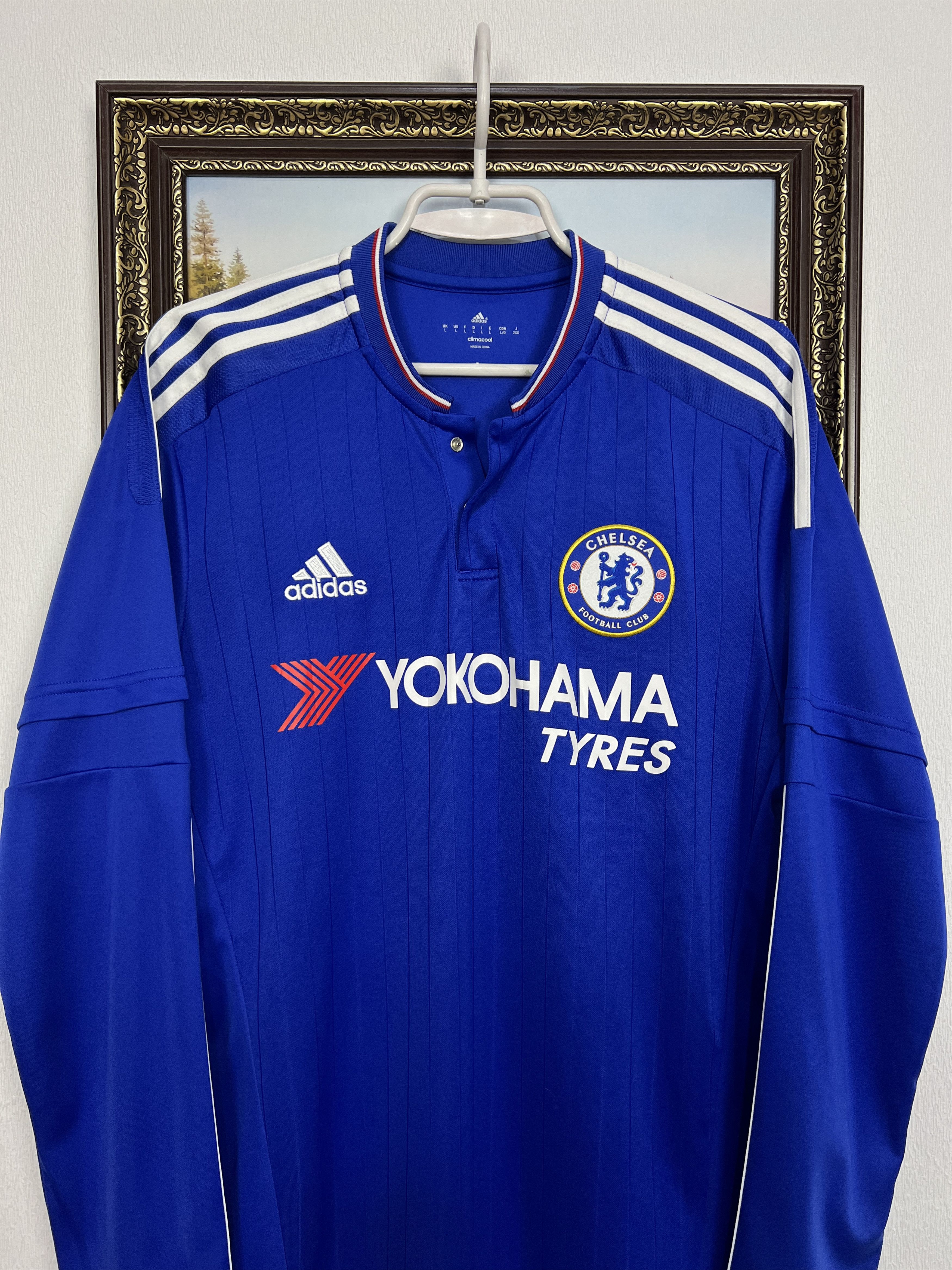Adidas Chelsea Home football shirt Soccer Long Sleeve Jersey Trikot Size US L / EU 52-54 / 3 - 2 Thumbnail